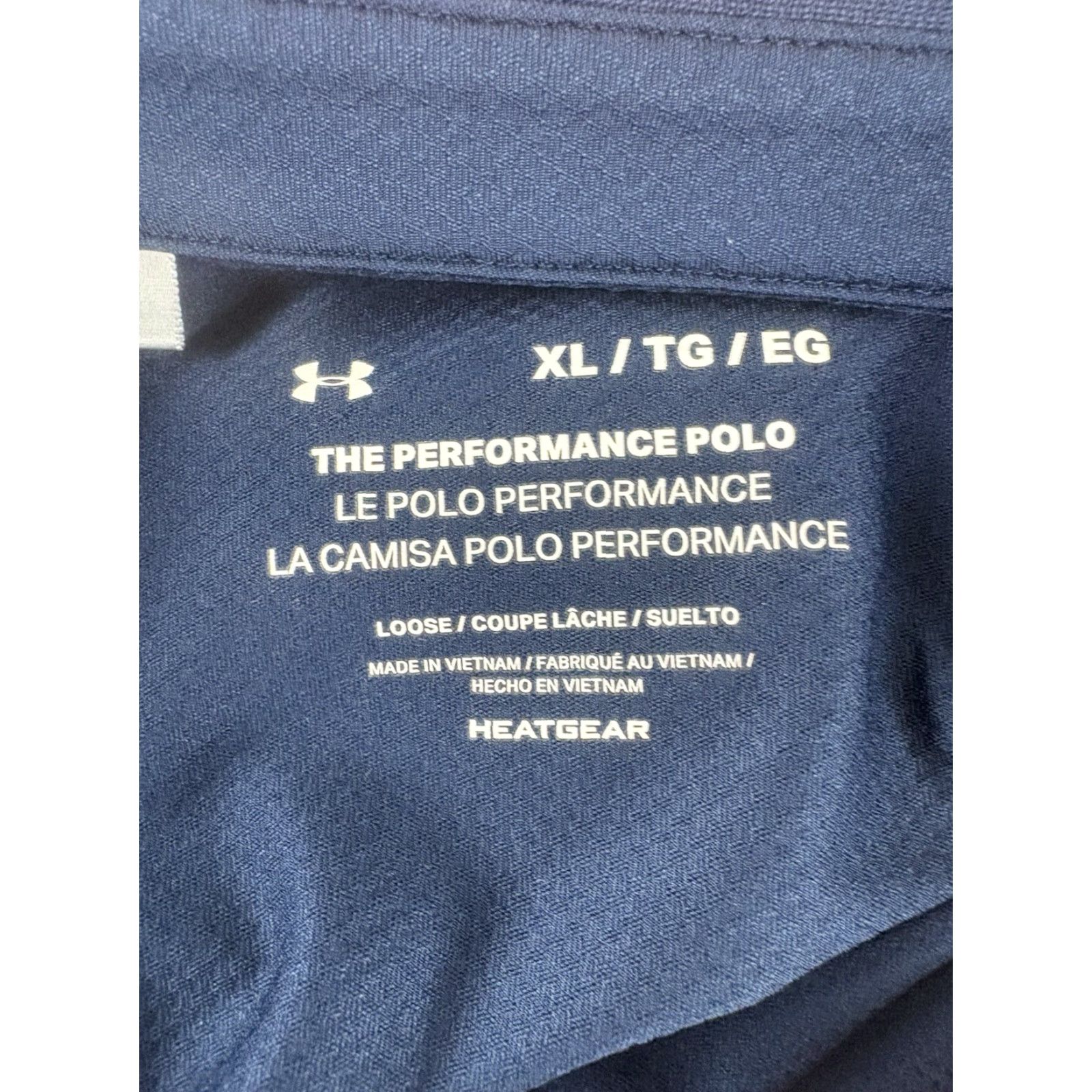 Under Armour Under Armour HeatGear Polo Navy/Coral The Performance XL Men’s Shirt Size US XL / EU 56 / 4 - 7 Thumbnail
