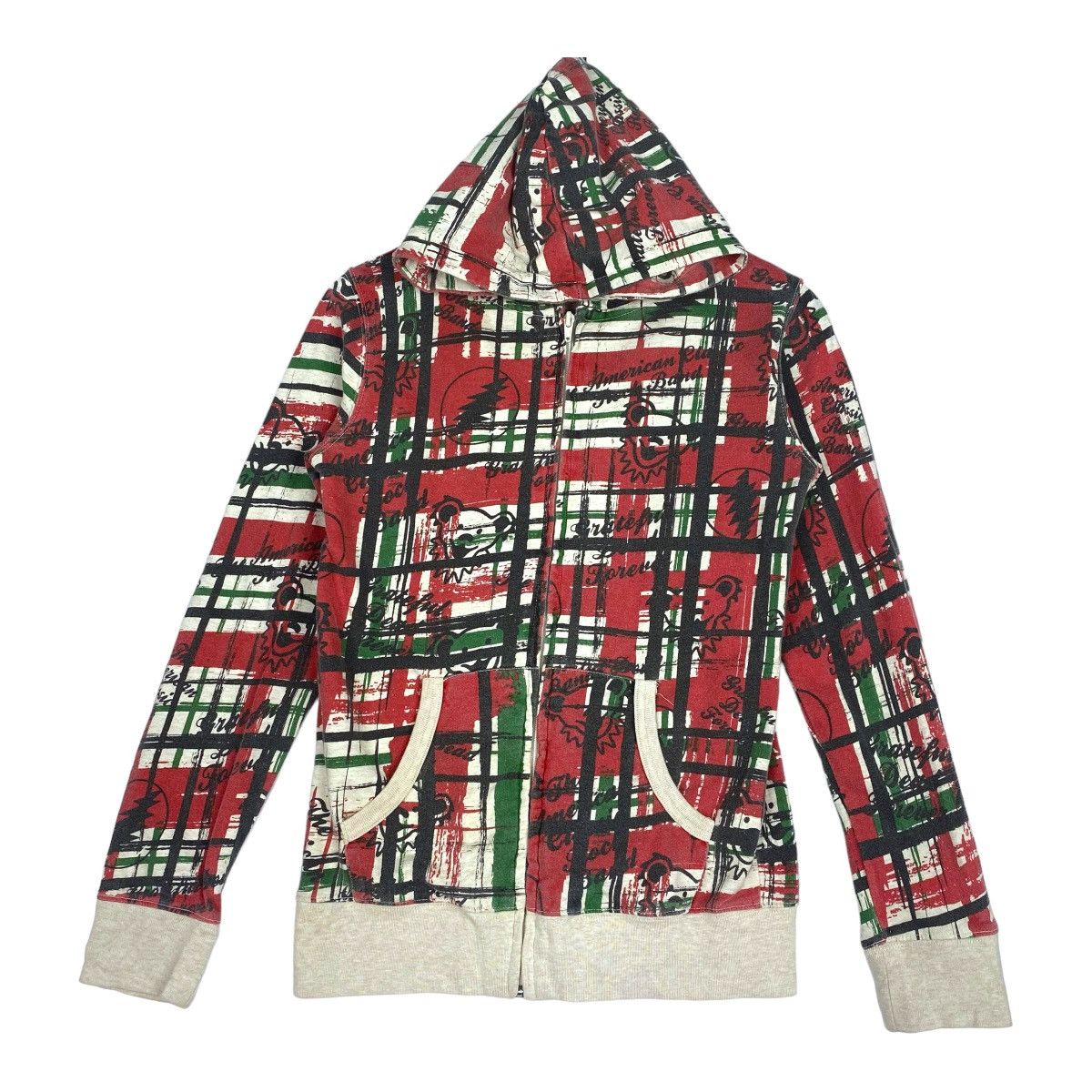 Designer × Vintage Grateful Dead Hoodie Full Print Sweatshirt Pull Over Jumper Size US M / EU 48-50 / 2 - 1 Thumbnail
