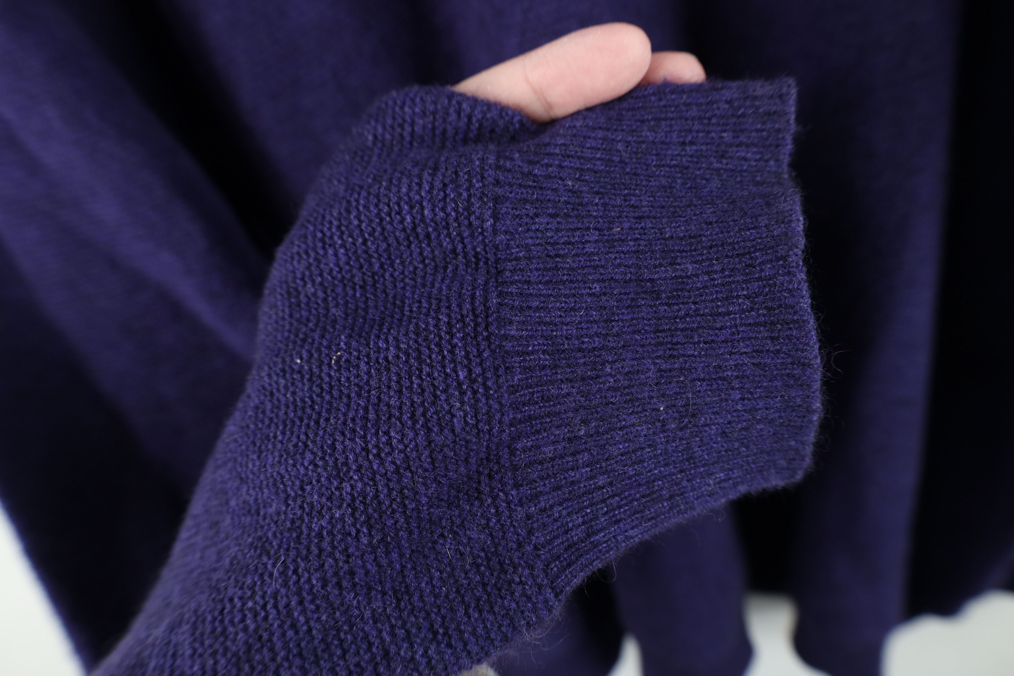 Vintage Vintage Streetwear Cashmere Knit Half Zip Sweater Purple Size US XL / EU 56 / 4 - 9 Thumbnail