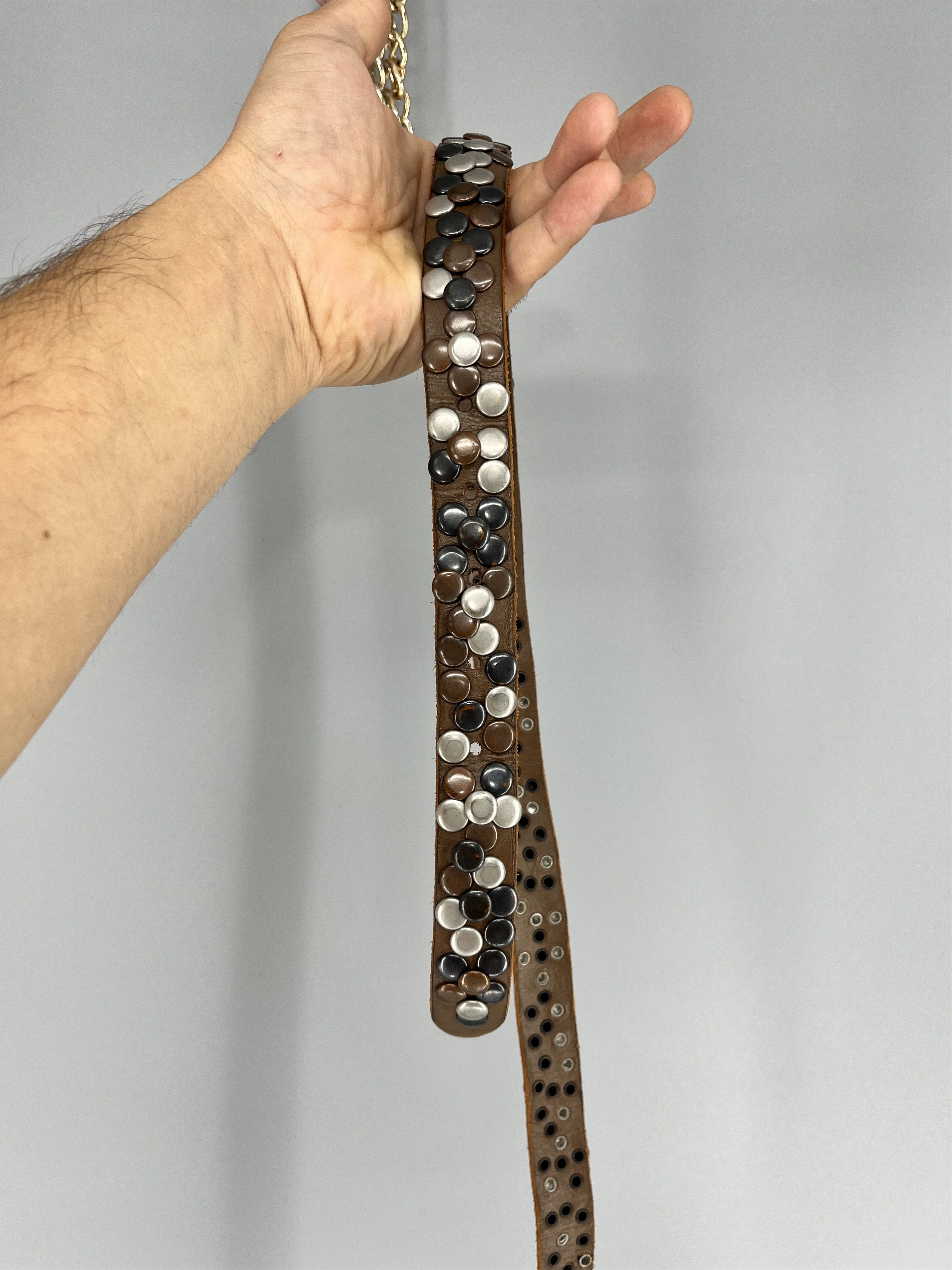 Japanese Brand Vintage 90s Punk Belt Leather Band Rock Y2K 90s Y2K Size ONE SIZE - 5 Thumbnail