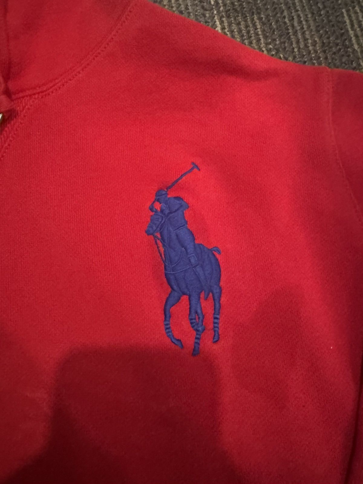 Carhartt Red Polo Ralph Lauren Big Pony Hoodie Size US L / EU 52-54 / 3 - 2 Thumbnail