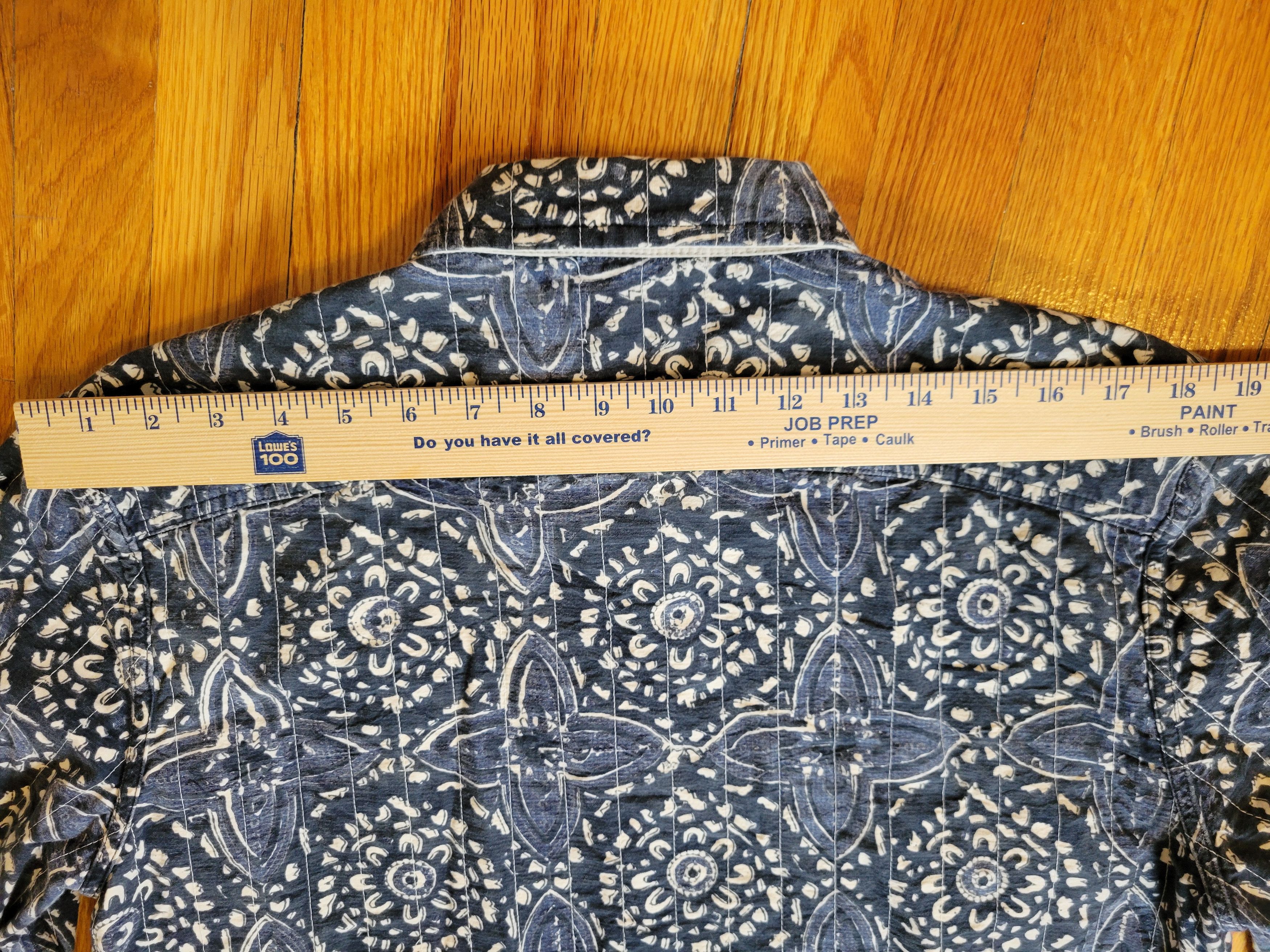 18 East Claremont Jacket Blue Block Print Size US M / EU 48-50 / 2 - 6 Thumbnail