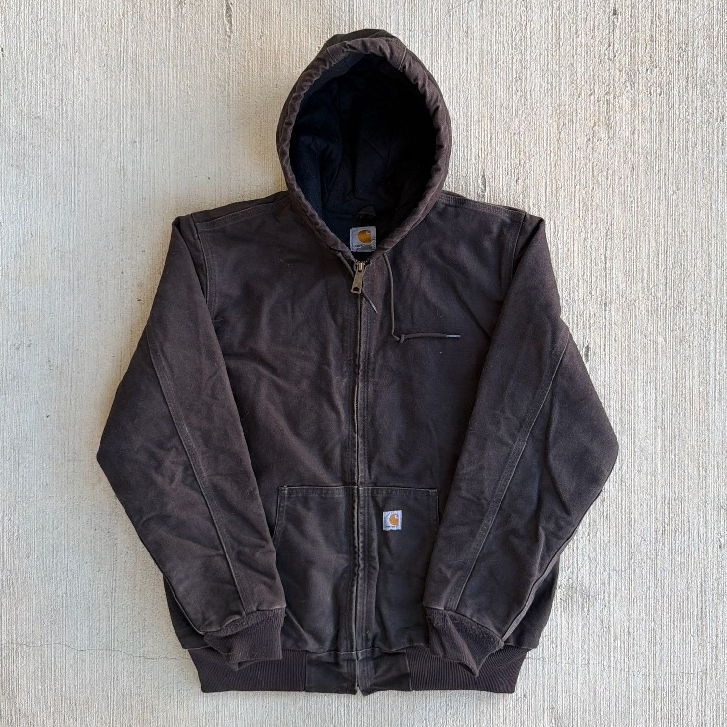 Carhartt × Vintage Carhartt WOMENS WJ130 DKB brown hooded work wear jacket Size US M / EU 48-50 / 2 - 1 Thumbnail
