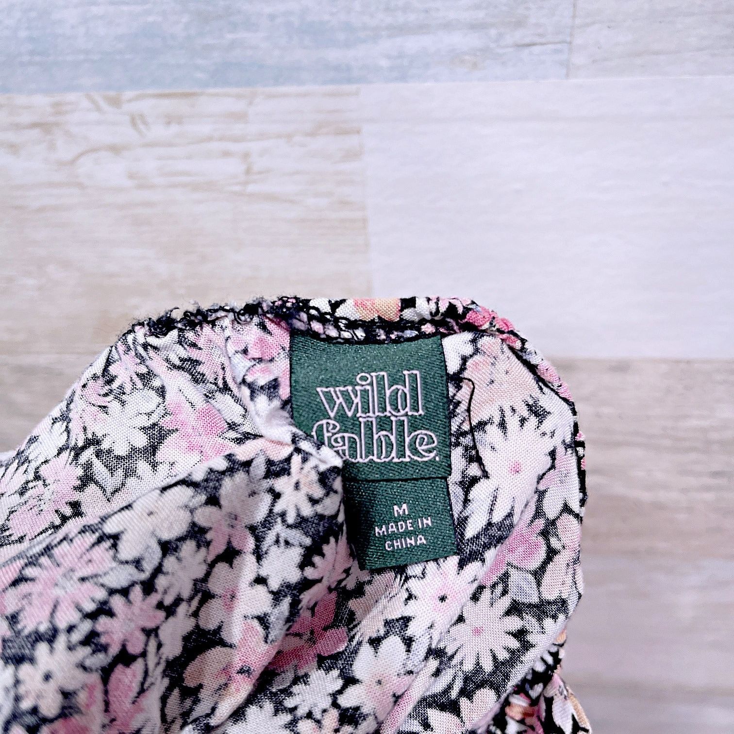 Target Basics Wild Fable Ditzy Dark Floral Smocked Crop Cami Womens Medium Size M / US 6-8 / IT 42-44 - 4 Thumbnail