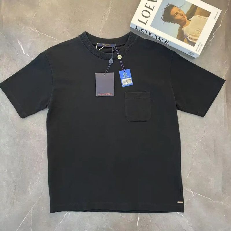 Louis Vuitton Louis Vuitton Black Cotton Summer T-Shirt for Men 0089 Size US M / EU 48-50 / 2 - 1 Thumbnail