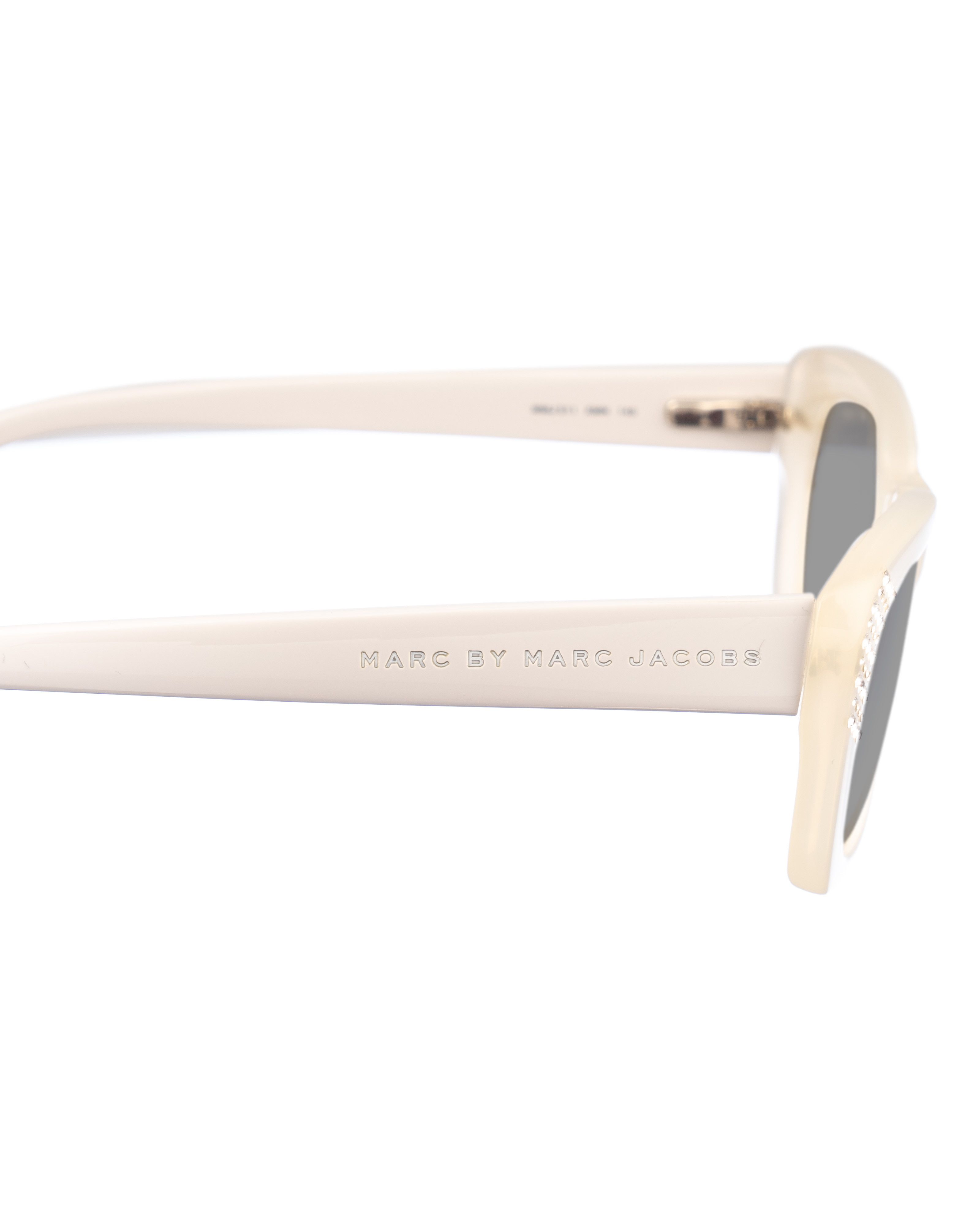 Marc Jacobs Marc by Marc Jacobs 00s White Transparent Cat-Eye Sunglasses Size ONE SIZE - 2 Thumbnail