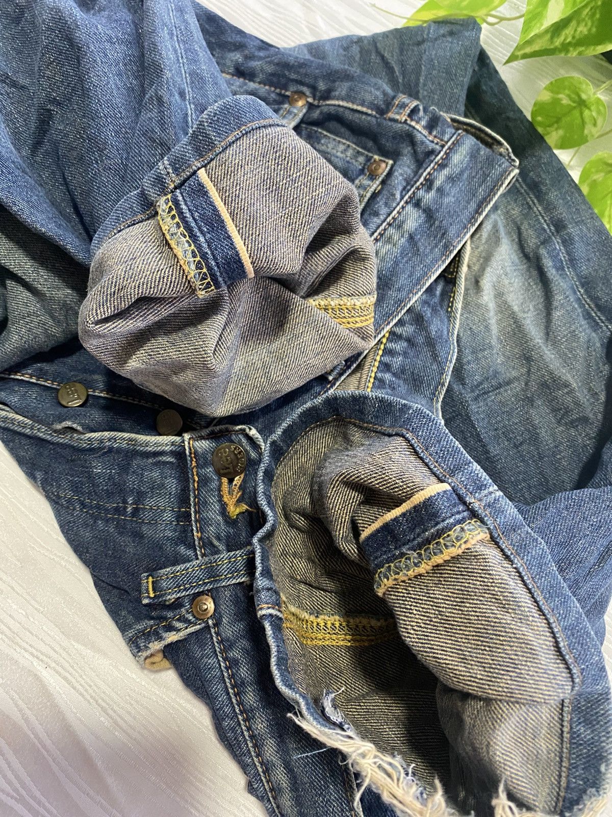 Lee Lee Riders Sanforized Half Selvedge Denim Size US 31 - 3 Thumbnail