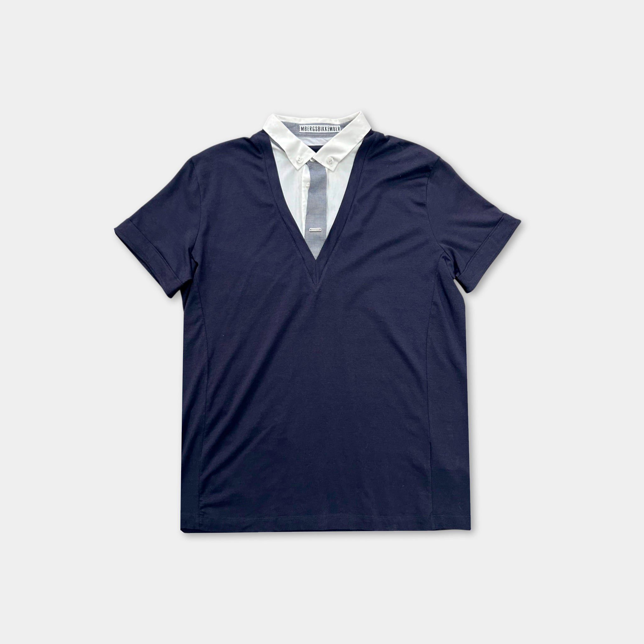 Dirk Bikkembergs Dirk Bikkembergs Trompe-l'oeil Button Shirt T-shirt Size US L / EU 52-54 / 3 - 1 Thumbnail