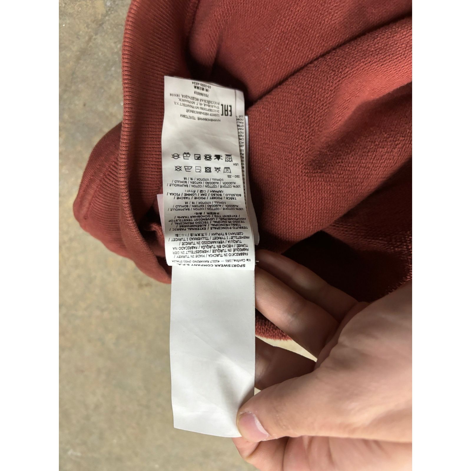 Stone Island Stone Island Maroon Crewneck Used Medium Size US M / EU 48-50 / 2 - 3 Thumbnail