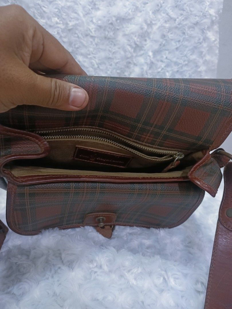 Polo Ralph Lauren Vintage Polo Ralph Lauren Plaid Leather Shoulder Bag Size ONE SIZE - 5 Thumbnail