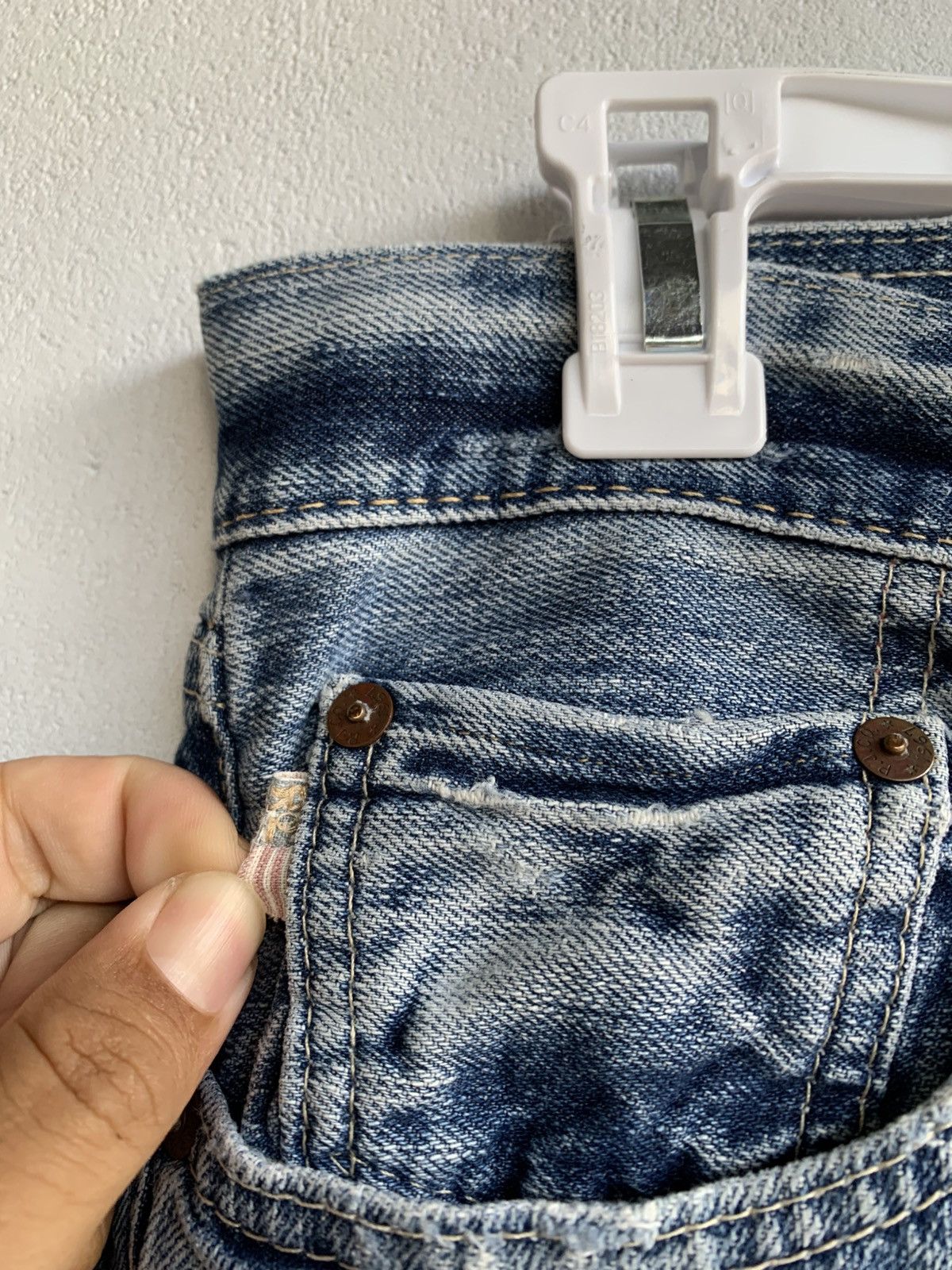 RRL Ralph Lauren × Ralph Lauren × Vintage Vintage RRL Japanese Denim Distressed Size US 30 / EU 46 - 8 Thumbnail