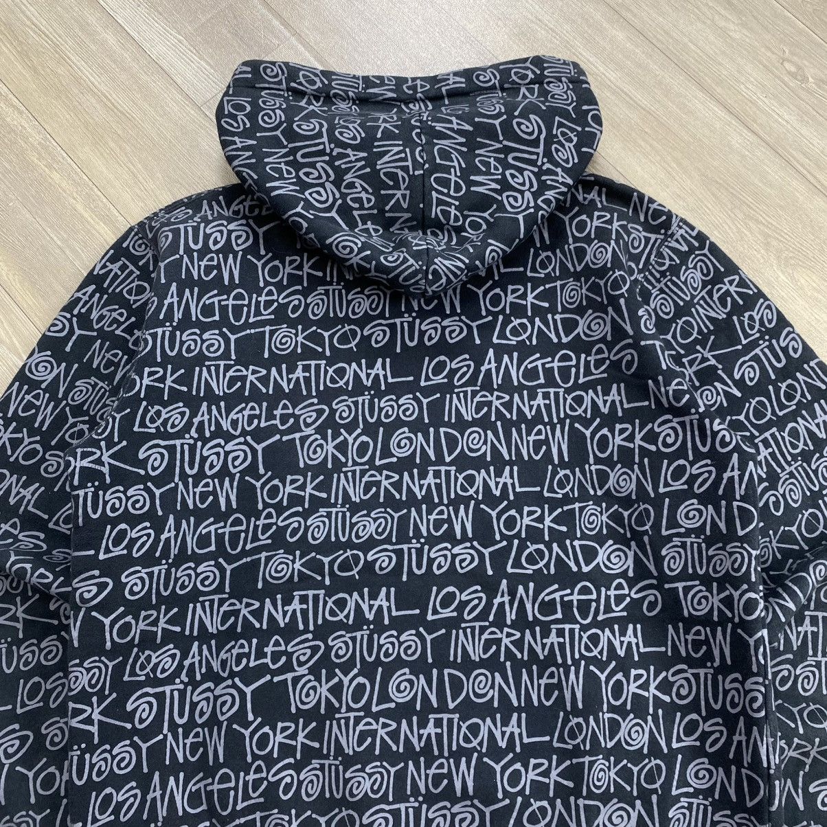 Stussy 00s Stussy World Tour Monogram Logo Pull Over Hoodie Japan Size US S / EU 44-46 / 1 - 15 Thumbnail
