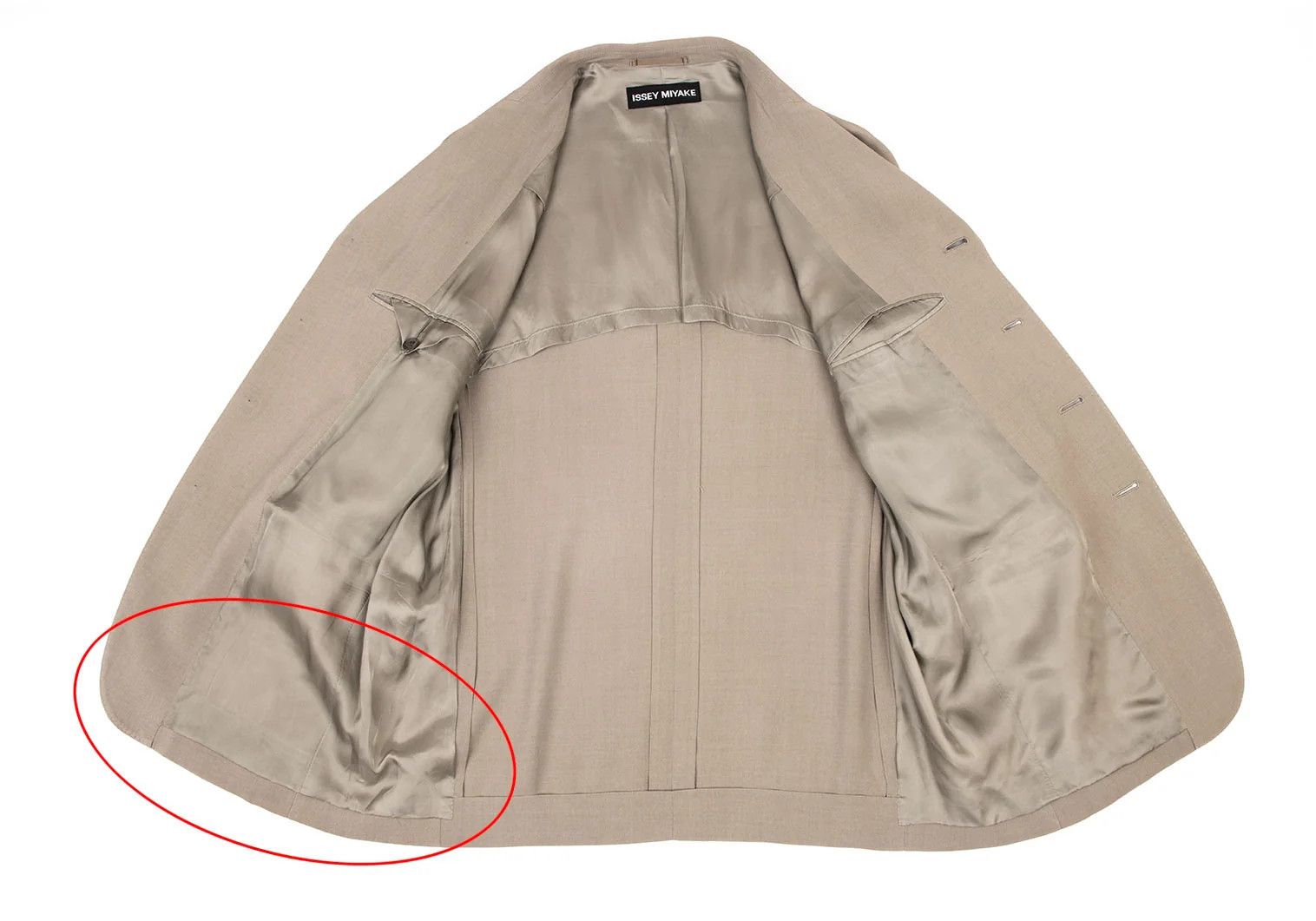 Issey Miyake Rayon Silk Flap Pocket Jacket in Beige Size US M / EU 48-50 / 2 - 14 Thumbnail