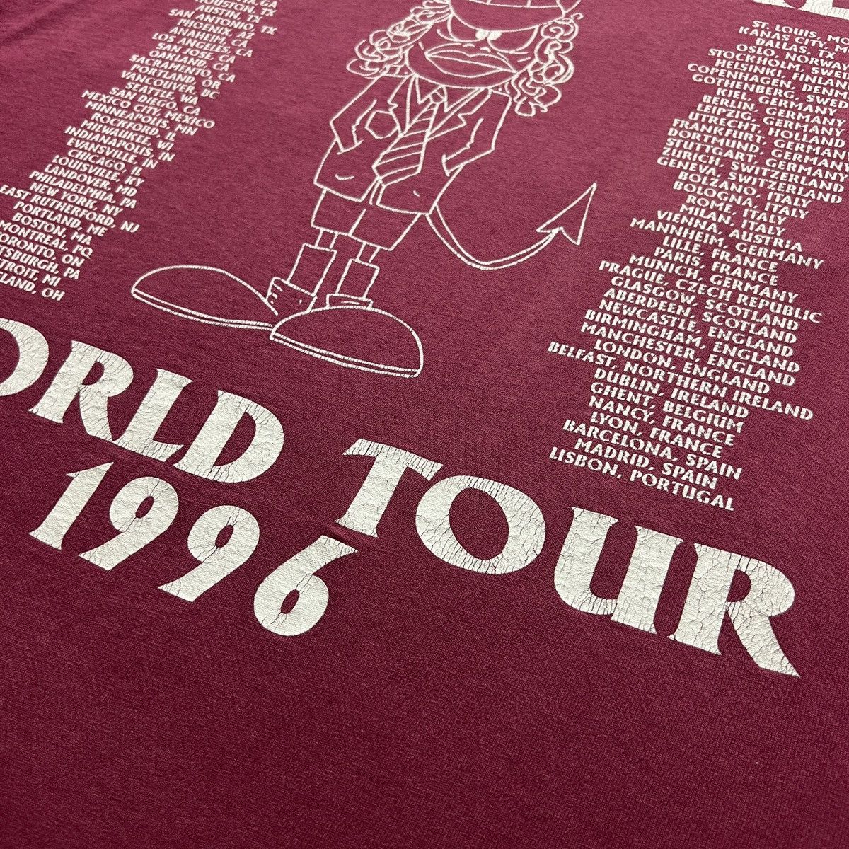 AC/DC × Band Tees × Vintage Boxy Washed Fade T-shirt ACDC Ballbreaker World Tour 1996 Size US XL / EU 56 / 4 - 6 Thumbnail