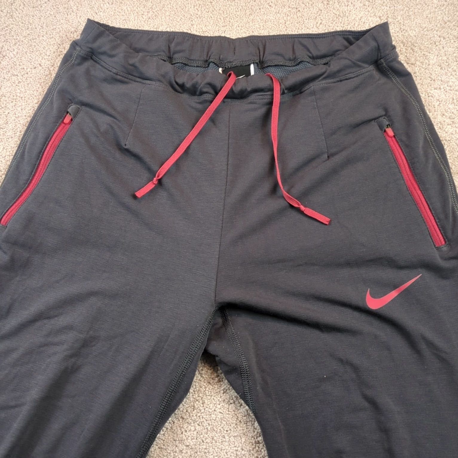 Nike Nike Jogger Pants Men Medium Charcoal Gray Pockets USA 830382-XXX Size US 31 - 3 Thumbnail
