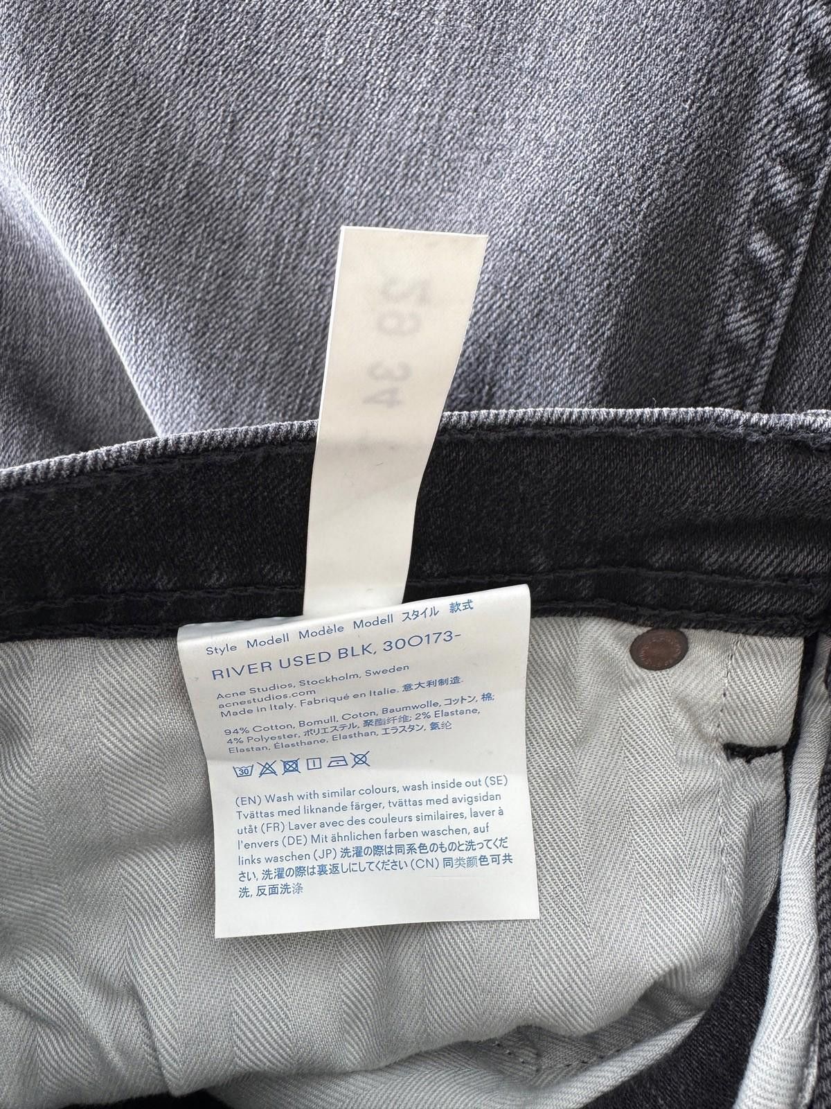 Acne Studios new Acne Studios bla konst mens denim jeans river black 29 Size US 29 - 8 Thumbnail