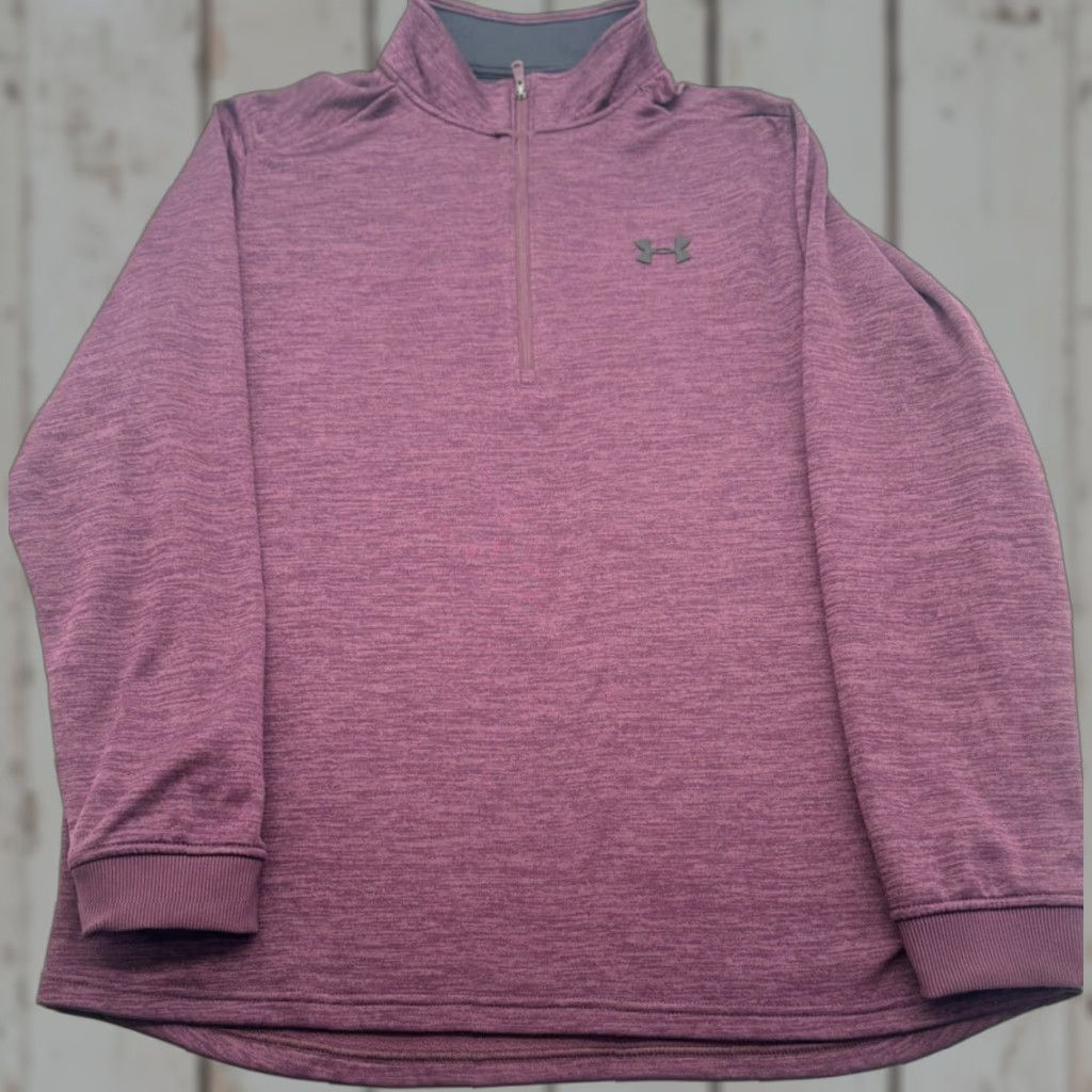 Under Armour Under Armour Mens XL Cold Gear Sweatshirt 1/4 Zip Pullover Maroon - Logo Zip - Regular Fleece Long Sleeve 2495 Size US XL / EU 56 / 4 - 1 Thumbnail