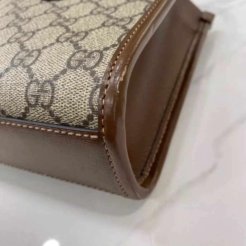 Gucci Gucci Mini Tote Bag with Iconic Double G-2505 Size ONE SIZE - 6 Thumbnail