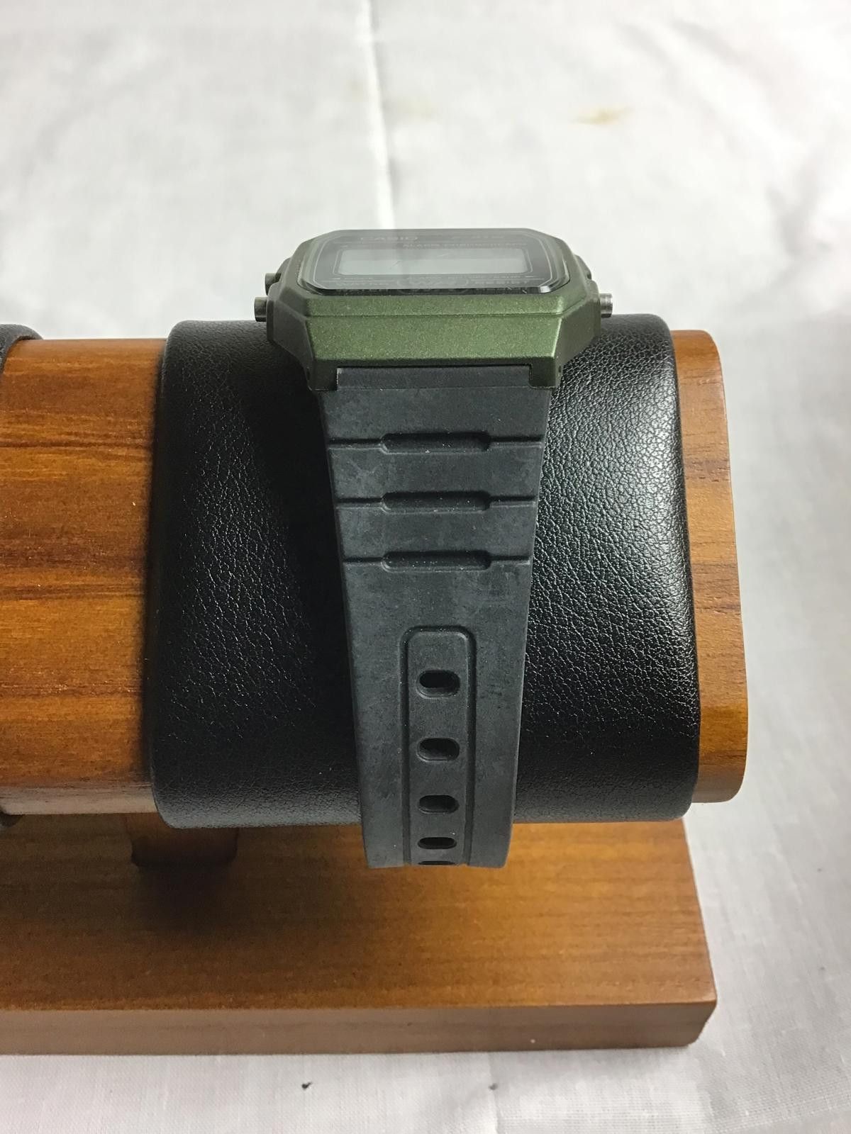 Casio Casio F-91W Digital Watch with Green Face and Black Strap Size ONE SIZE - 3 Thumbnail