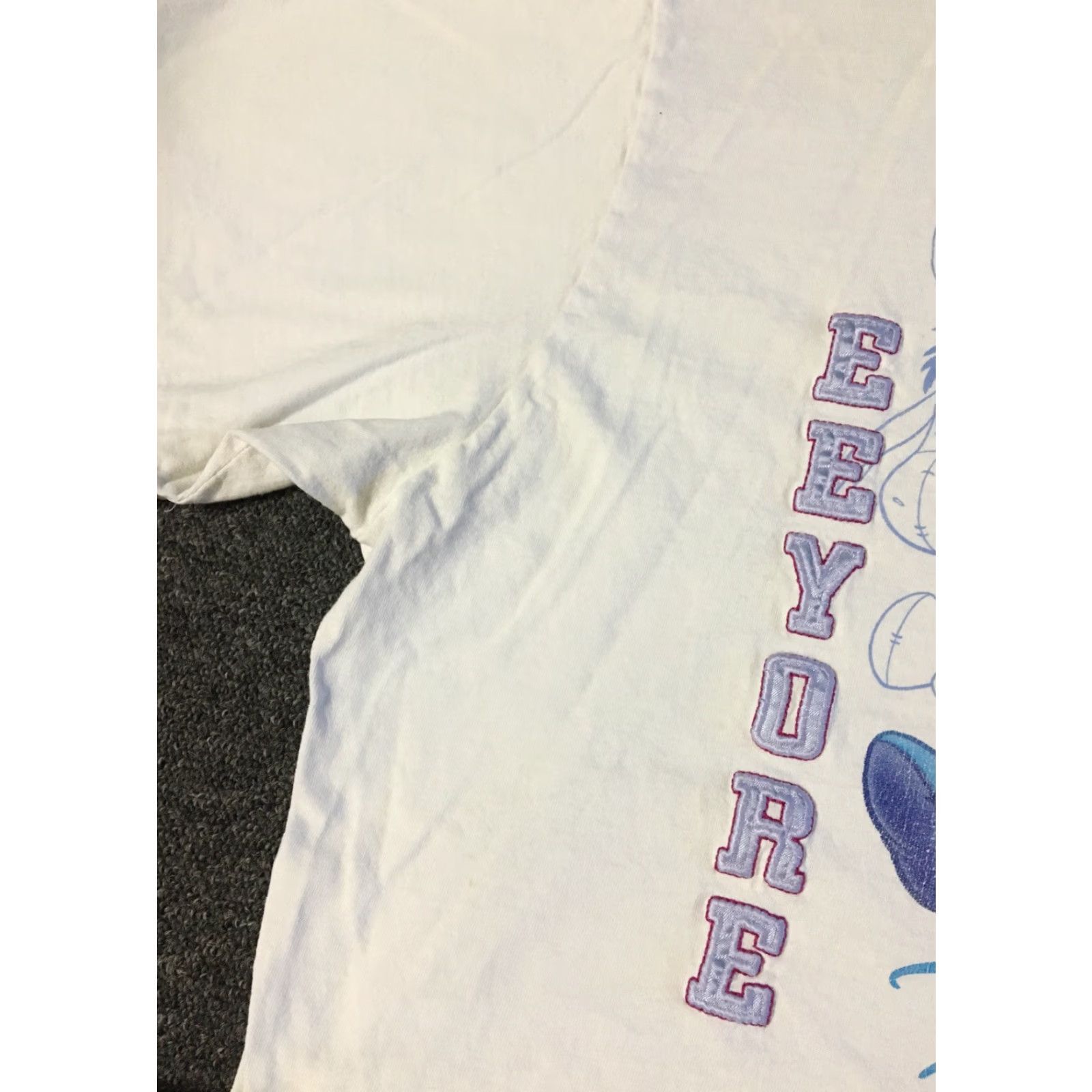 Disney VINTAGE 90s Disney Eeyore Faded Shirt XXL Mickey Mouse Looney Tunes Disneyland Cartoon T-Shirt Men 2XL White Short Sleeve Baseball Style Size US XXL / EU 58 / 5 - 7 Thumbnail