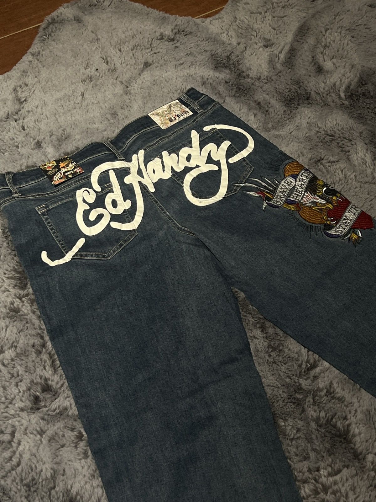 Ed Hardy × Japanese Brand ED HARDY DENIM Size US 34 / EU 50 - 5 Thumbnail