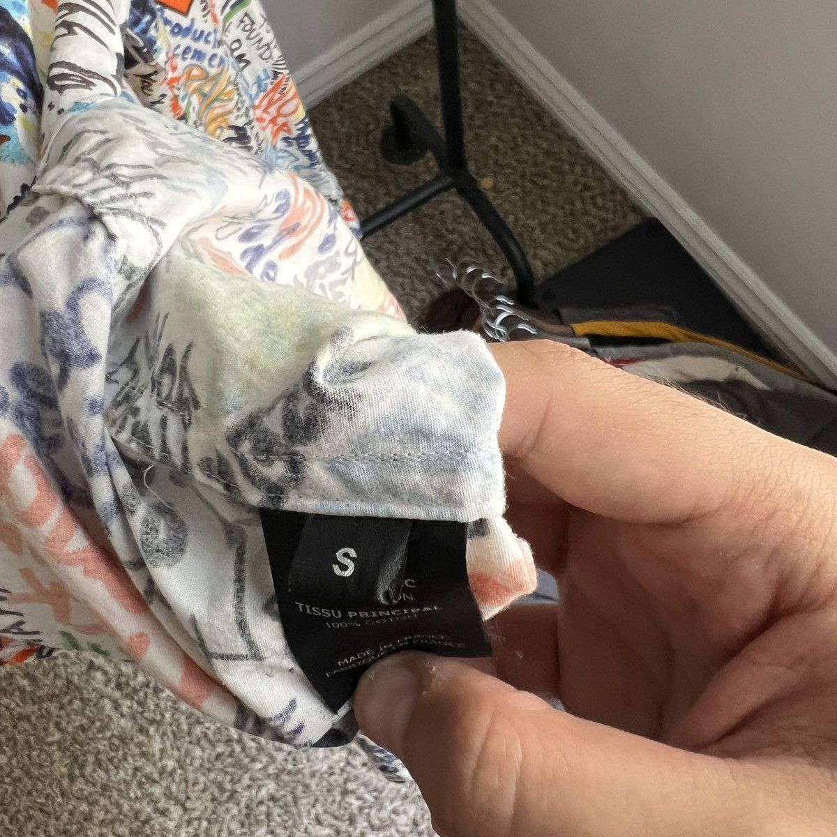 Vetements Vetements S19 Graffiti Button Up Oversized White Shirt Size US S / EU 44-46 / 1 - 4 Thumbnail
