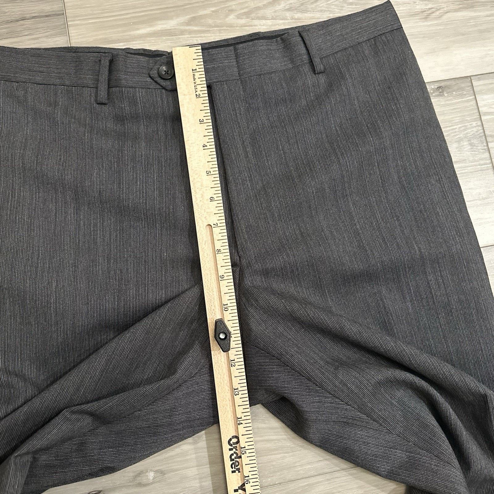 Hart Schaffner Marx Hart Schaffner Marx Suit Mens 42R Charcoal Black 2 PC NWT Size 42R - 17 Thumbnail
