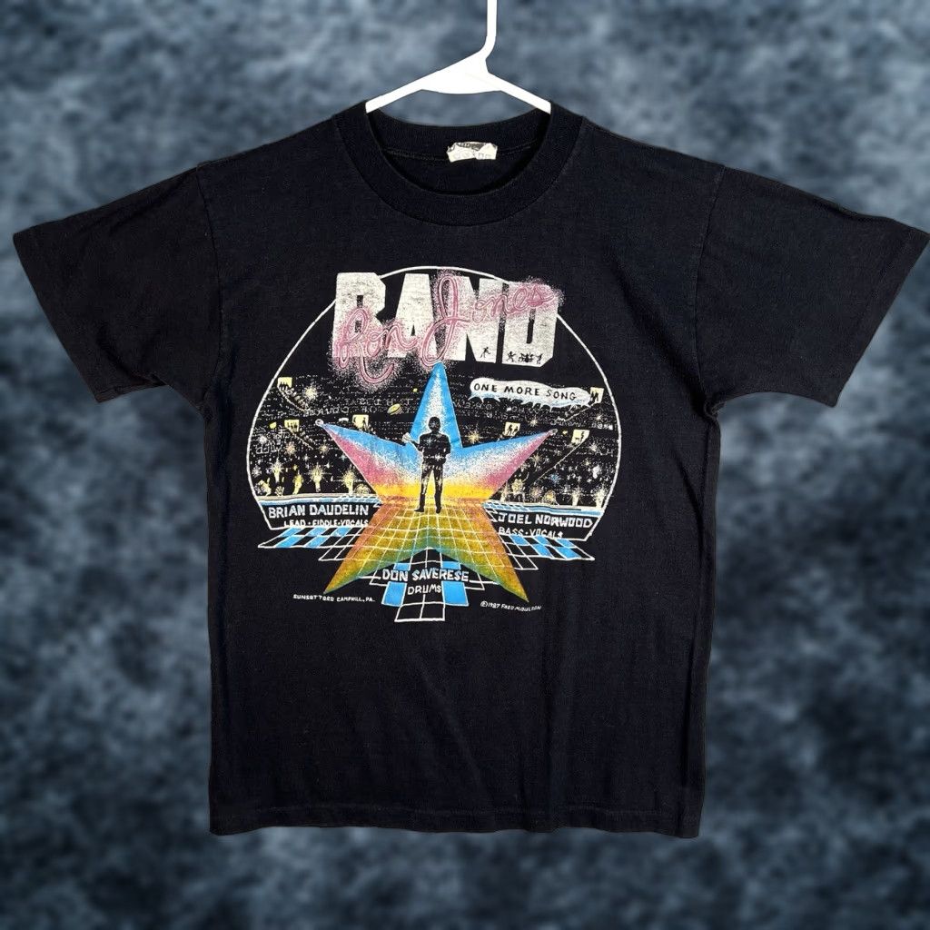 Vintage VINTAGE Ron Jones Band Tour Promo T Shirt Adult Mens Medium Black USA Made Mens Size US M / EU 48-50 / 2 - 1 Thumbnail