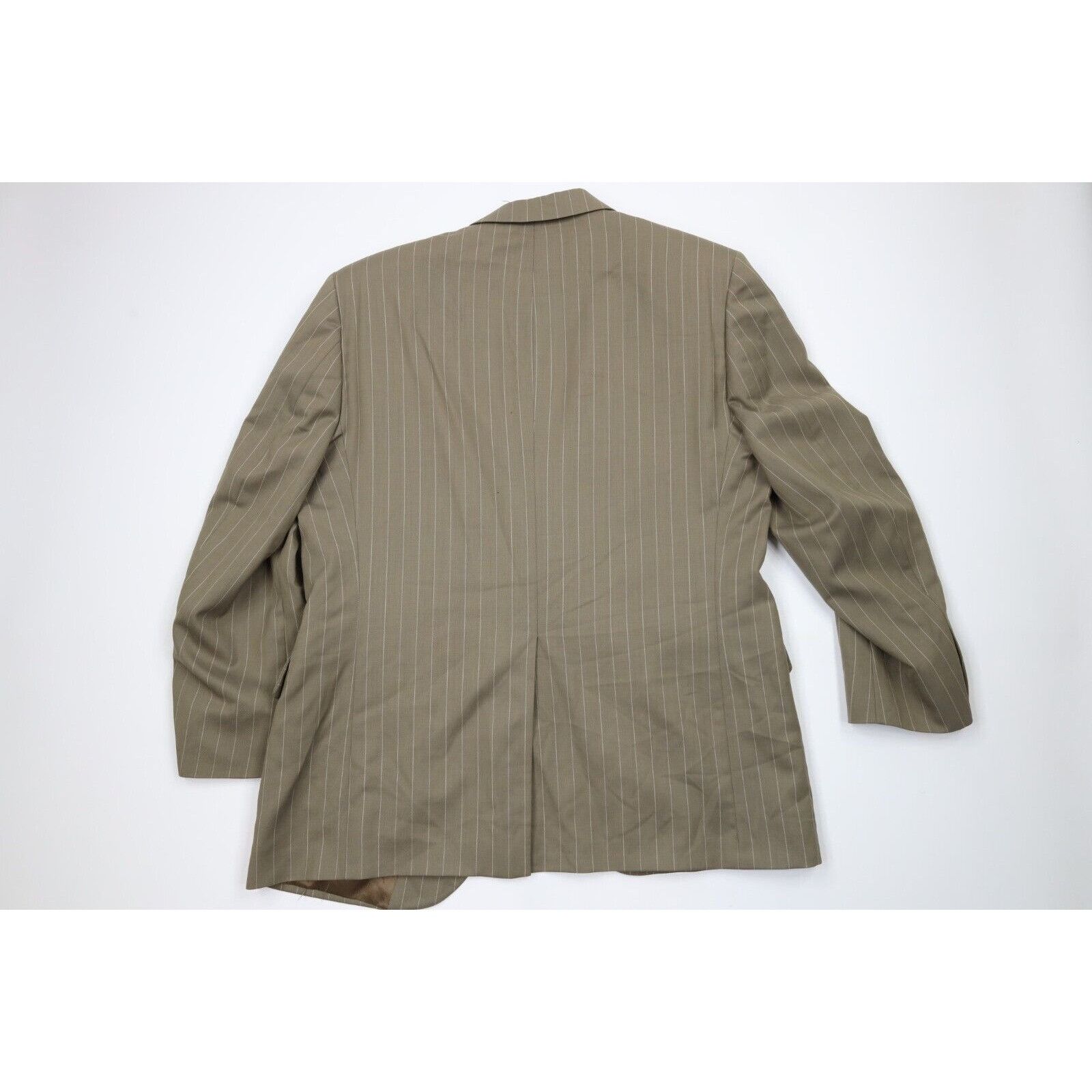 Vintage Vintage 70s Streetwear 2 Piece Pinstriped Suit Wedding Size 44R - 11 Thumbnail