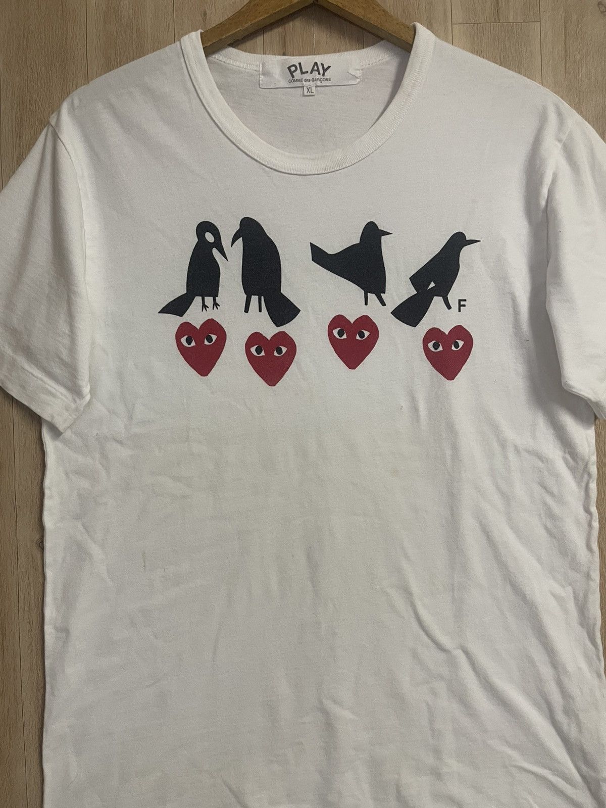 Comme des Garcons Comme Des Garcons T shirt CDG PLAY XL fit M Made in Japan Size US M / EU 48-50 / 2 - 2 Thumbnail