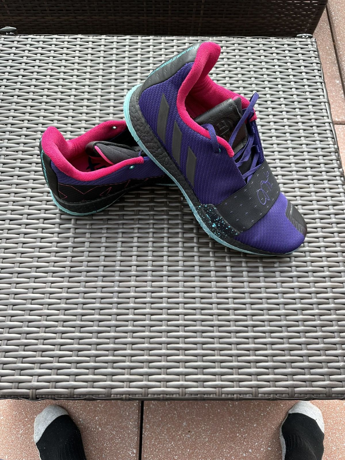 image of Adidas Harden Vol. 3 “Drew League” Sample Shoes in Purple, Men's (Size 13)