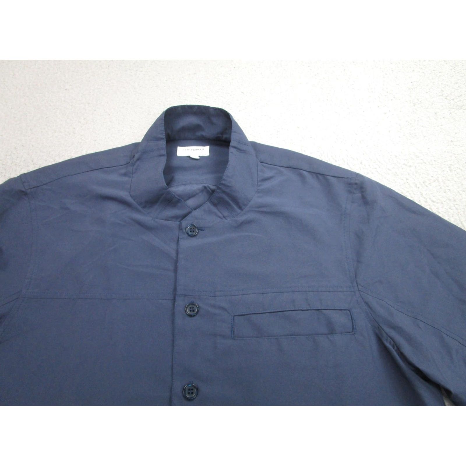 Vintage 13 Bonaparte Shirt Mens XL Navy Made In France Button Front Polyester Casual Size US XL / EU 56 / 4 - 2 Thumbnail