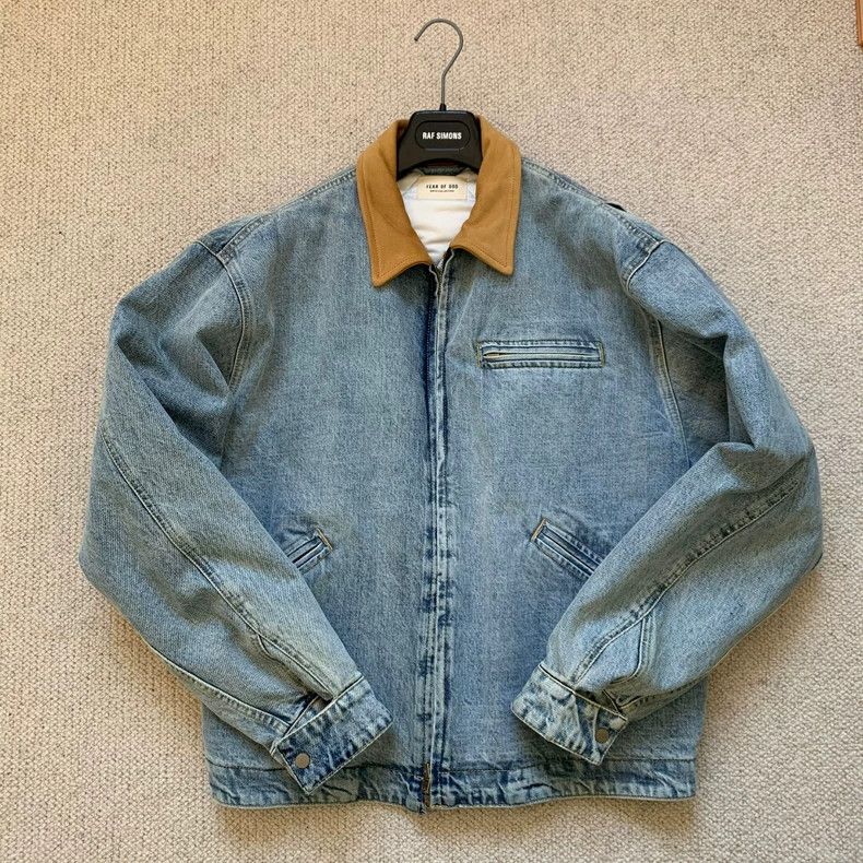 Fear of God Fear Of God Denim Jacket W/ Fur Collar Size US L / EU 52-54 / 3 - 1 Thumbnail