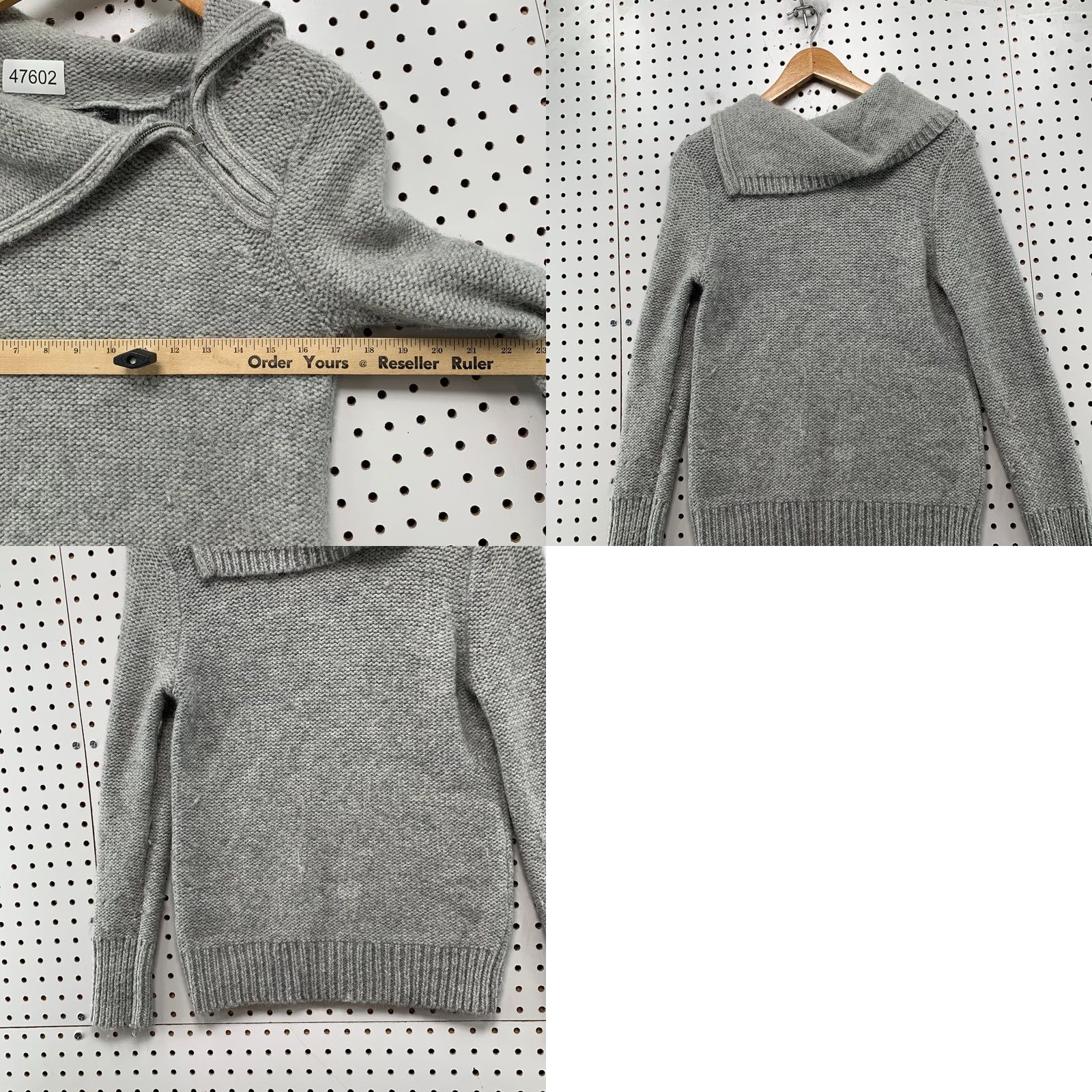 Banana Republic Banana Republic Merino Wool Sweater Womens XS Gray Alpaca Blend Knit Cowl Dolman Sleeve Pullover Knit Wool Cowl Neck Casual Size XS / US 0-2 / IT 36-38 - 9 Thumbnail