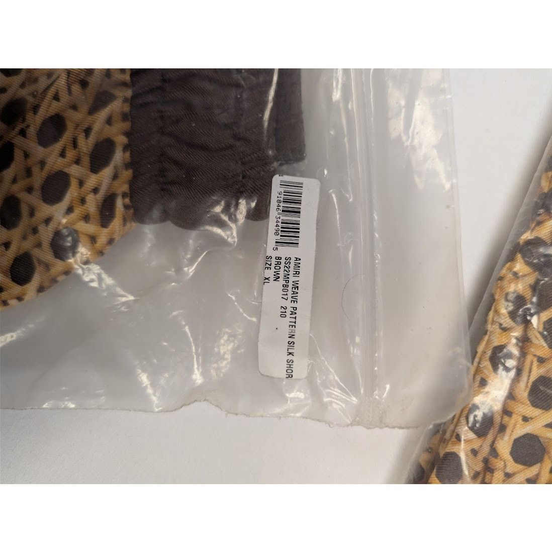 Amiri o1rshd1 Amiri Weave Pattern Silk Shorts in Brown XL Size US 36 / EU 52 - 16 Thumbnail