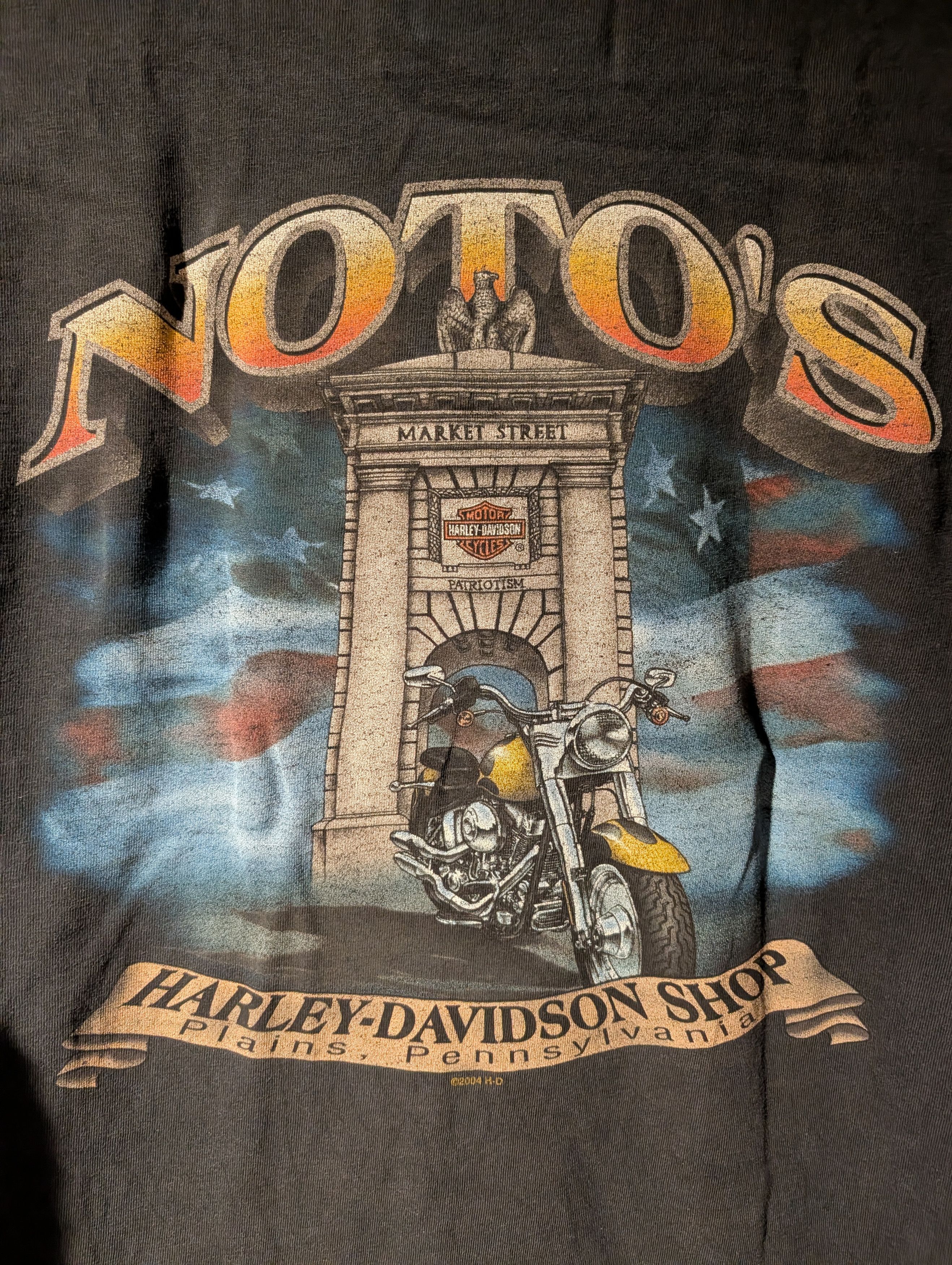 Harley Davidson Vintage 2008 Harley Davidson Motorcycle Skull Large T-Shirt Size US L / EU 52-54 / 3 - 12 Thumbnail