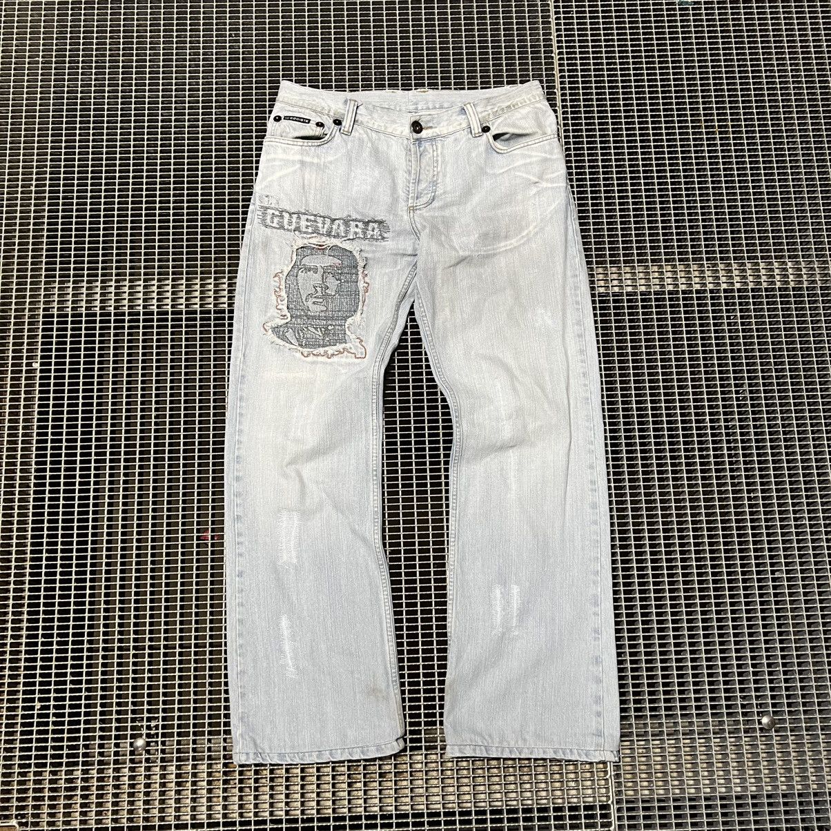Vintage Vintage Jeans Denim Guevara Logo Streatwear Size US 36 / EU 52 - 2 Thumbnail