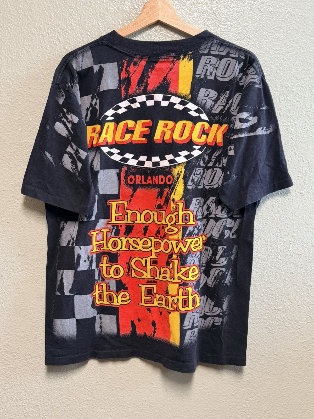 Vintage Vintage Race Rock All over Print Race Tee Size US L / EU 52-54 / 3 - 2 Thumbnail