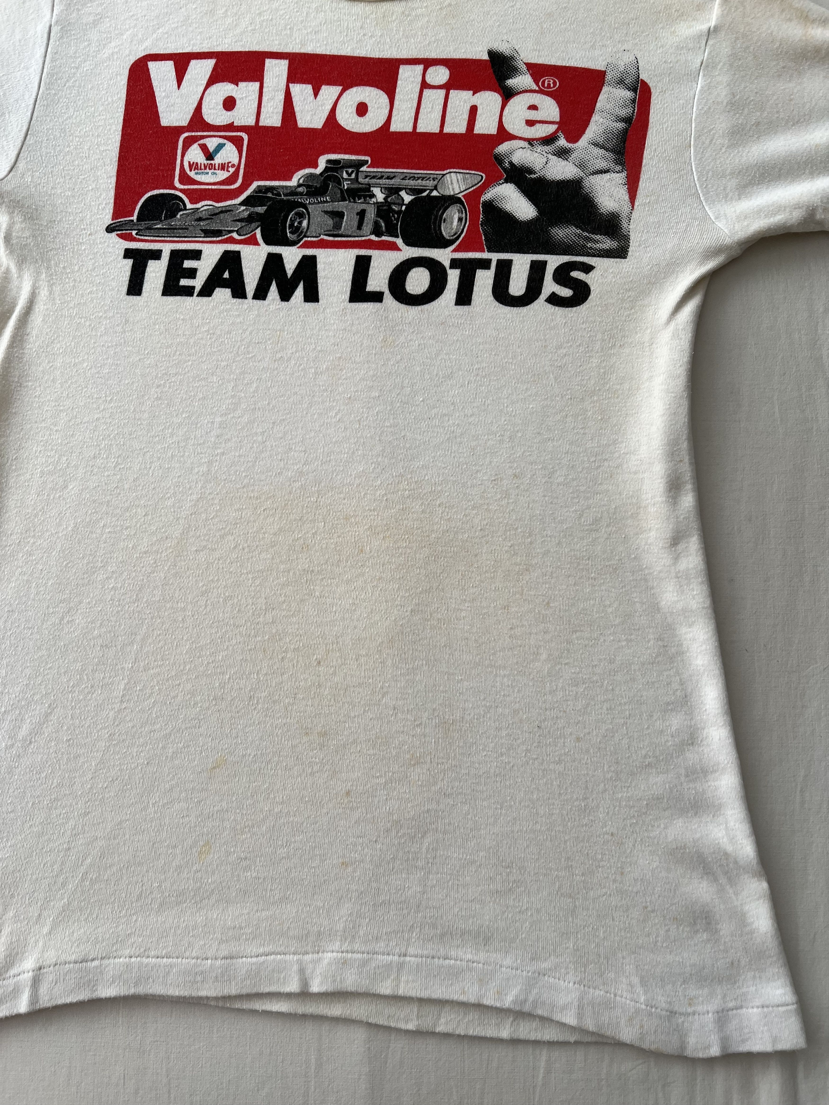 Formula 1 Vintage 70s Team Lotus Valvoline Formula 1 F1 Ringer T-shirt Size US M / EU 48-50 / 2 - 8 Thumbnail