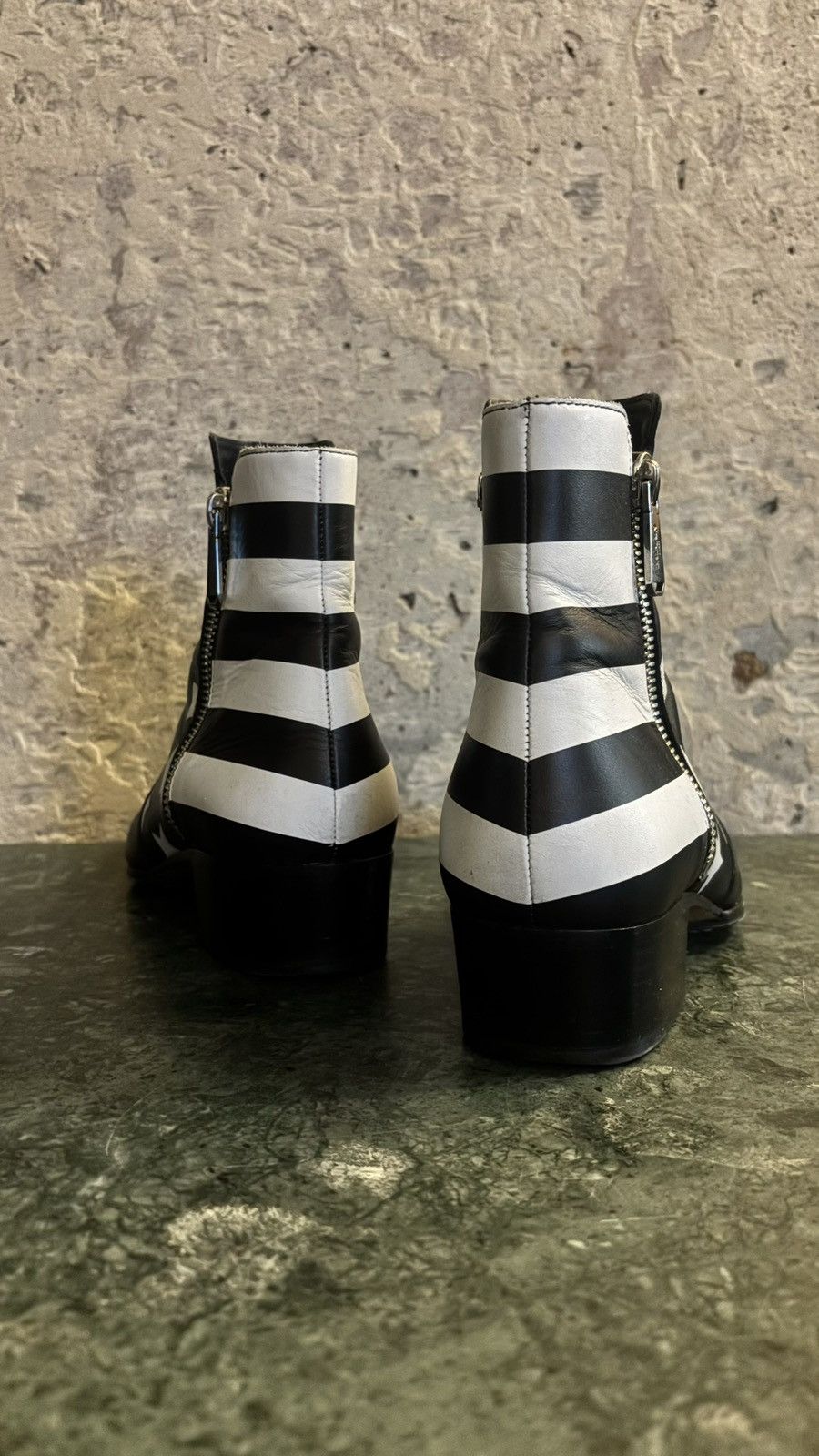 Balmain balmain ss'18 calfskin stars & stripes zip boots Size US 8 / EU 41 - 6 Thumbnail
