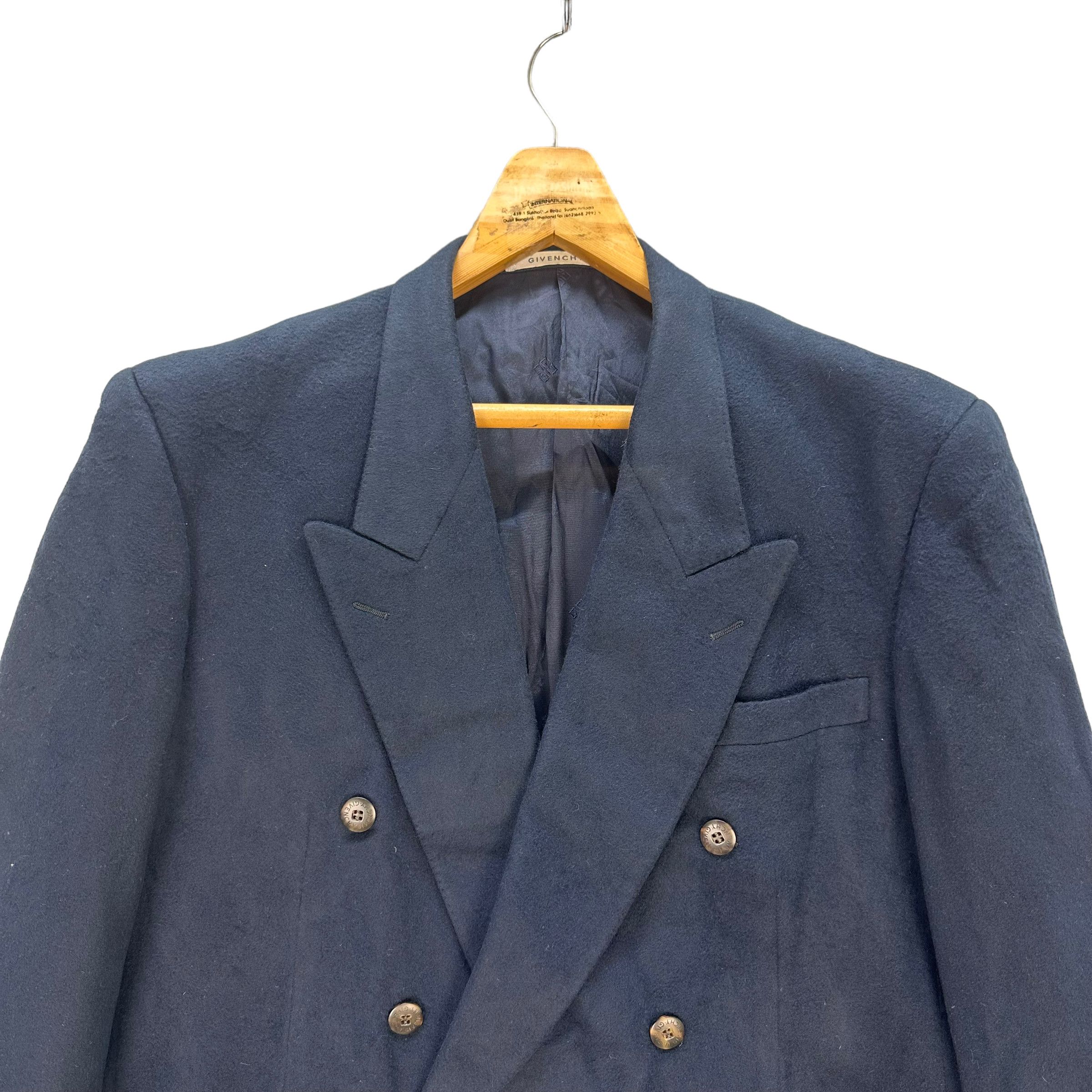 Givenchy GIVENCHY Double Breasted Wool Suit Jacket / Blazer #8532-013 Size 46R - 3 Thumbnail
