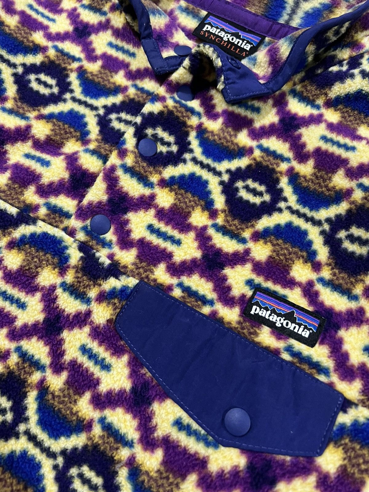 Patagonia OG Patagonia Synchilla Retro X Kaleidoscope Fleece Sweater Size US M / EU 48-50 / 2 - 1 Thumbnail
