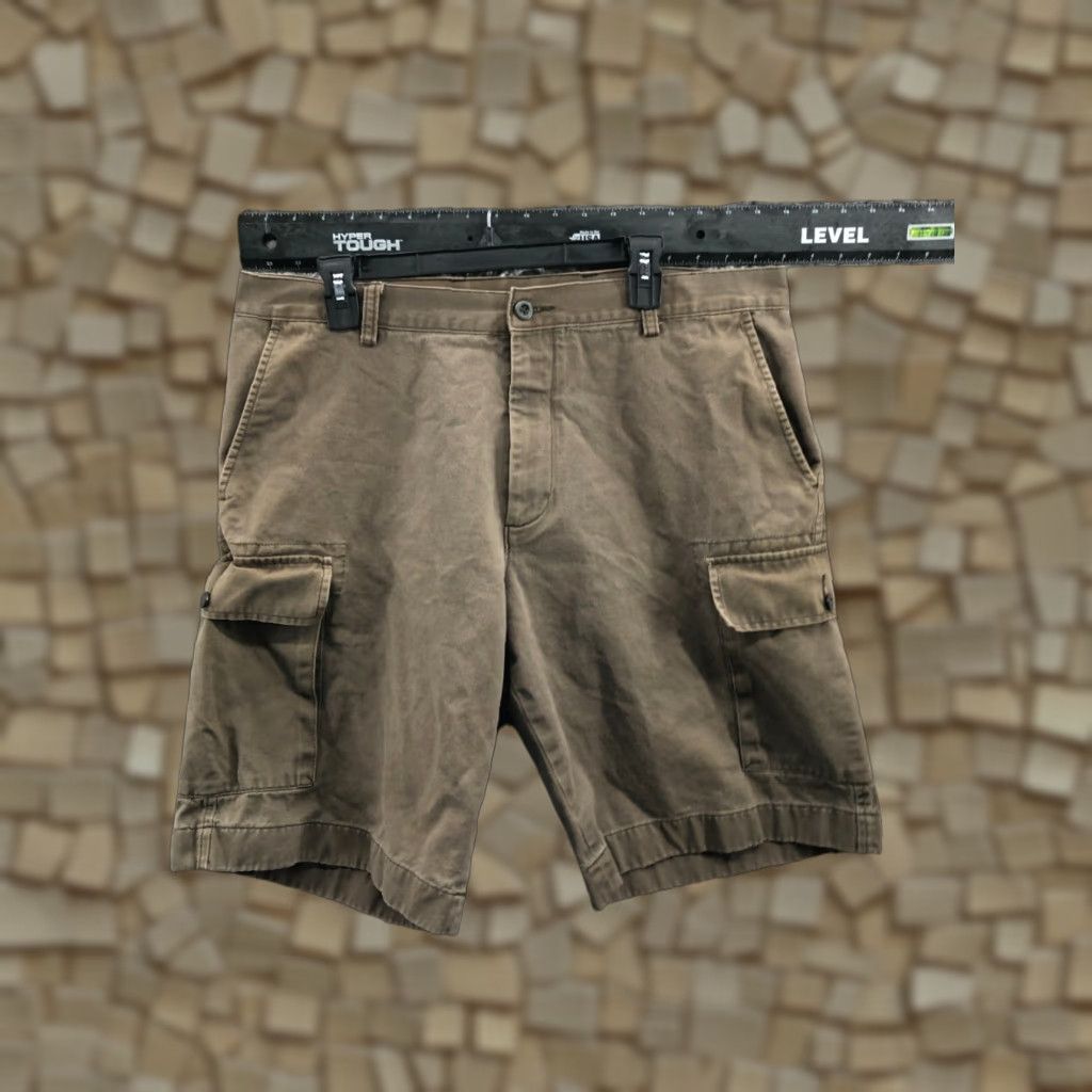 Nautica Nautica Cargo Shorts Mens Size 36W Mid Rise Brown Medium Wash 5-Pocket Regular Fit USA Vintage? No Size US 36 / EU 52 - 1 Thumbnail