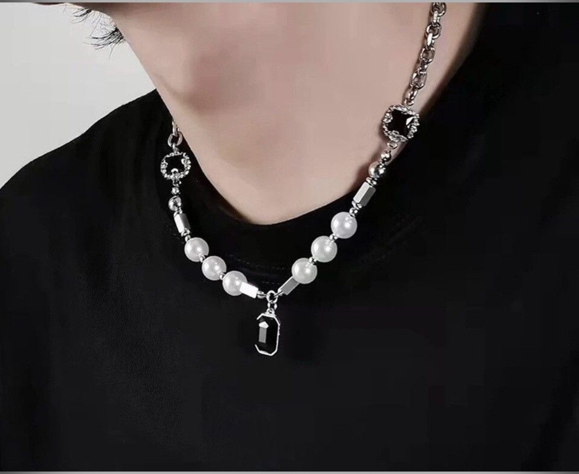 Other Black Geometric Stone Pendant Necklaces Size ONE SIZE - 3 Thumbnail