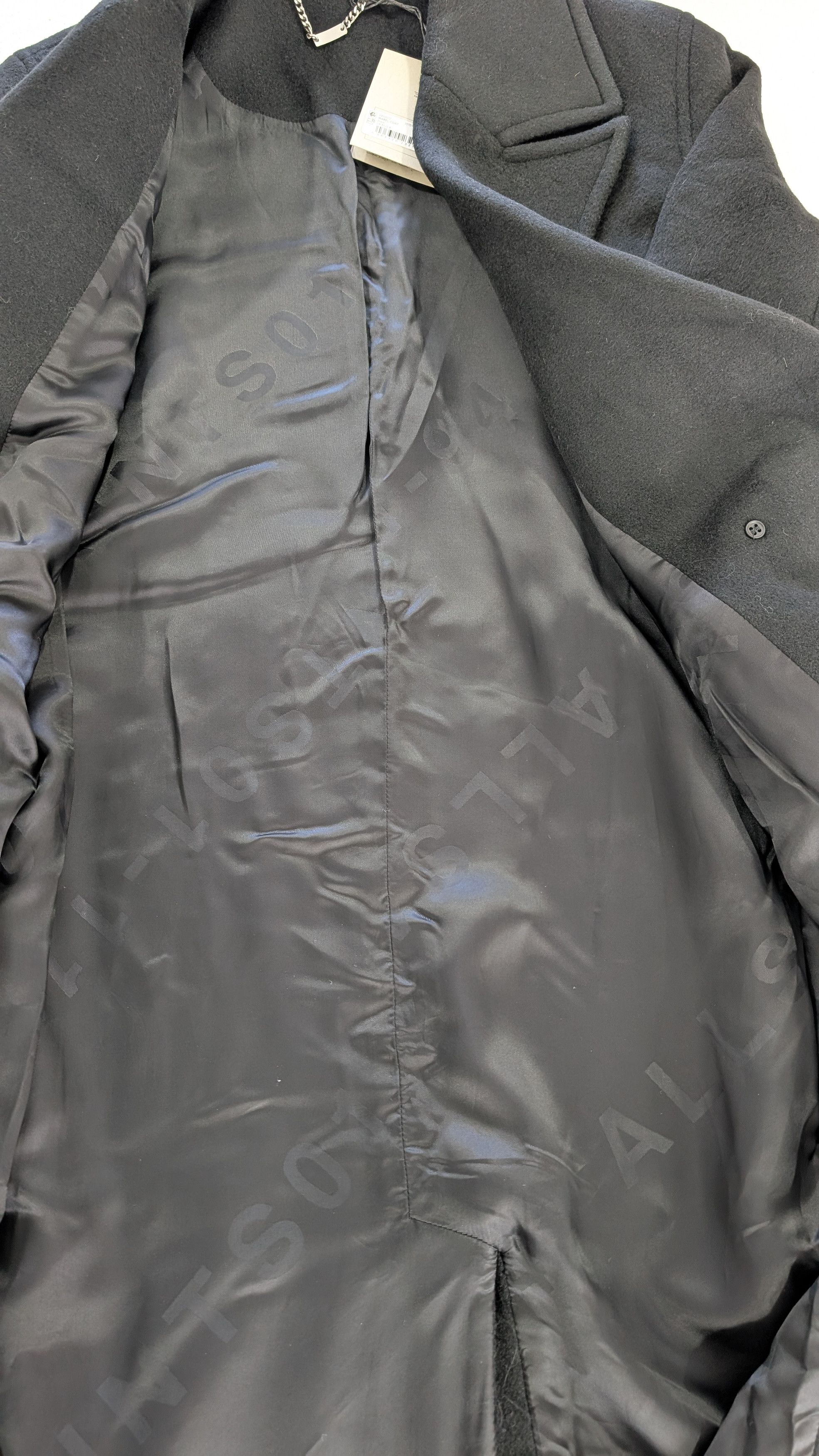 Allsaints AllSaints Mabel Coat Black Oversized Double Breasted Wool Size S / US 4 / IT 40 - 7 Thumbnail