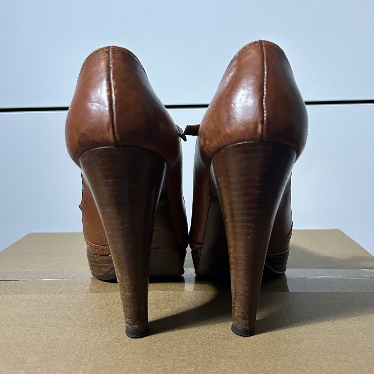 Prada Vintage Prada Cowboy Bow leather heels Size US 7 / IT 37 - 3 Thumbnail