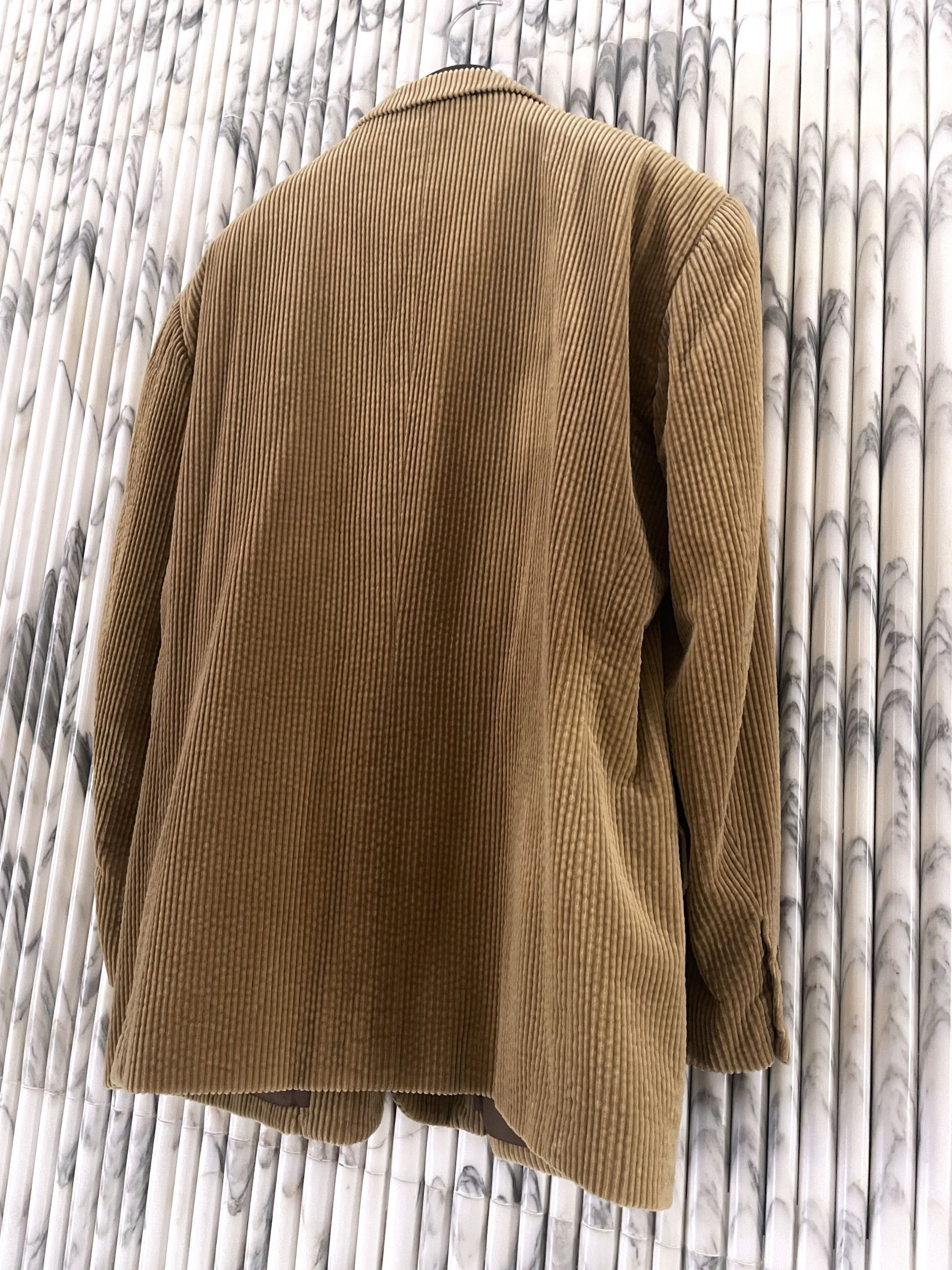 Vintage SLOUCHY BOXY BLAZER IN BEIGE CORDUROY Size 50R - 5 Thumbnail