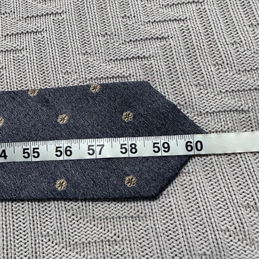 Corneliani Corneliani gray floral motif silk tie Size ONE SIZE - 5 Thumbnail