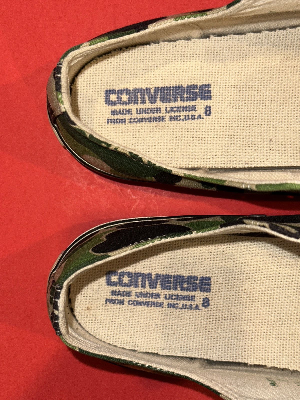 Bape × Converse VTG 00s Converse Chuck Taylor x Bapesta Bape ABC Camo Green Size US 8 / EU 41 - 10 Thumbnail