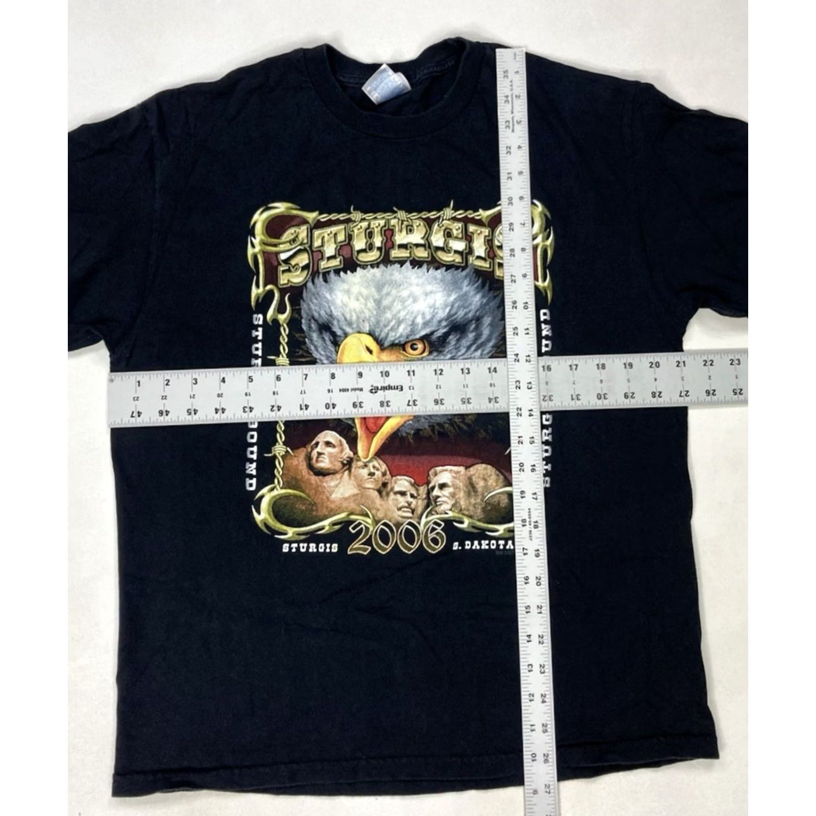 Vintage VINTAGE Sturgis Bound 2006 Eagle Graphic T-shirt Men Large Black Short Sleeve Size US L / EU 52-54 / 3 - 6 Thumbnail